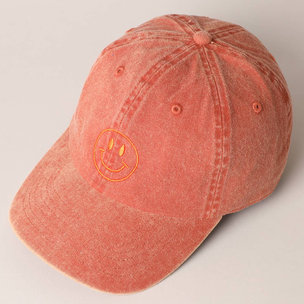 Casquette Happy Face: ROSE CLAIR