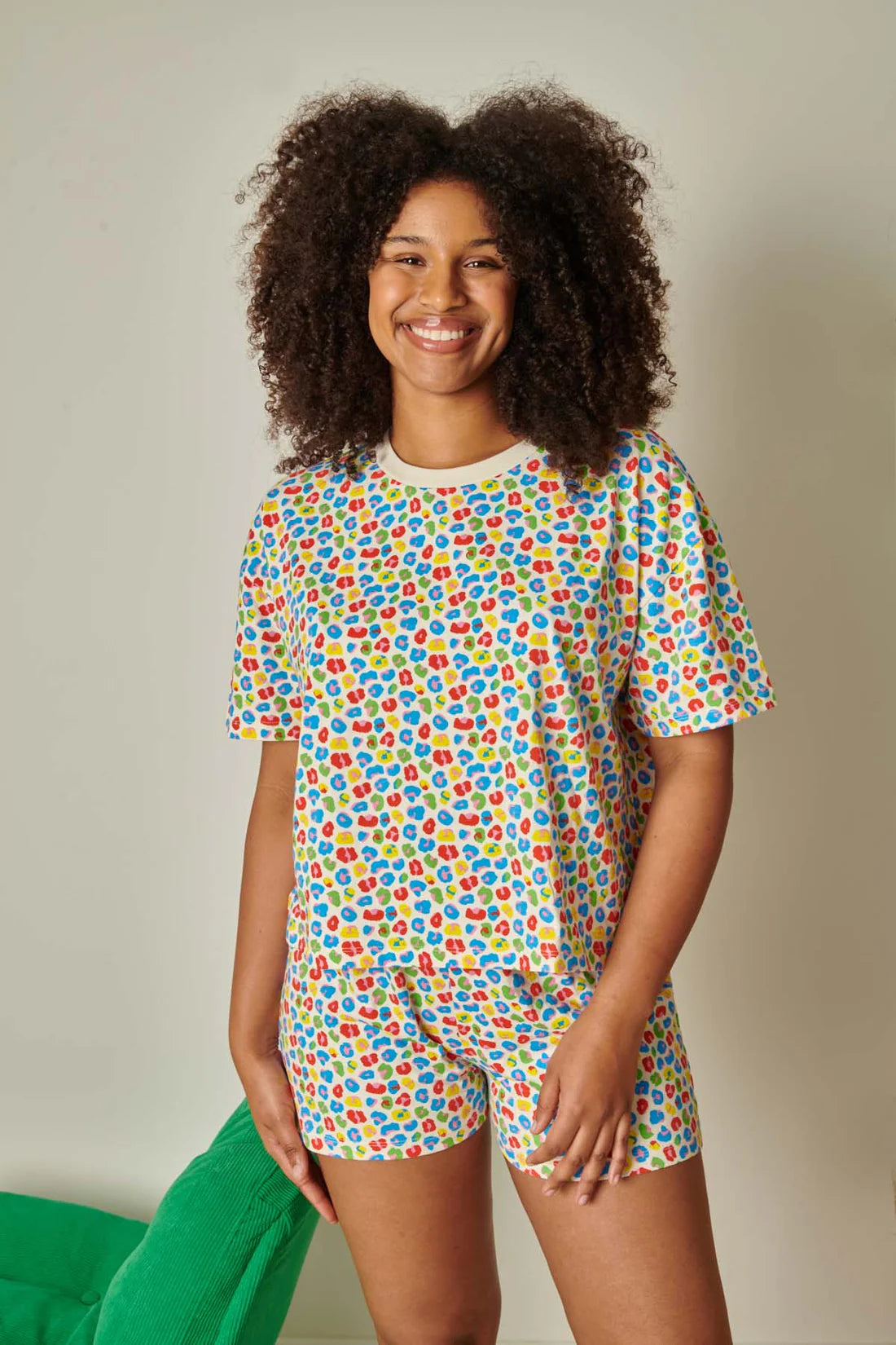 Ensemble Léopard multicolore