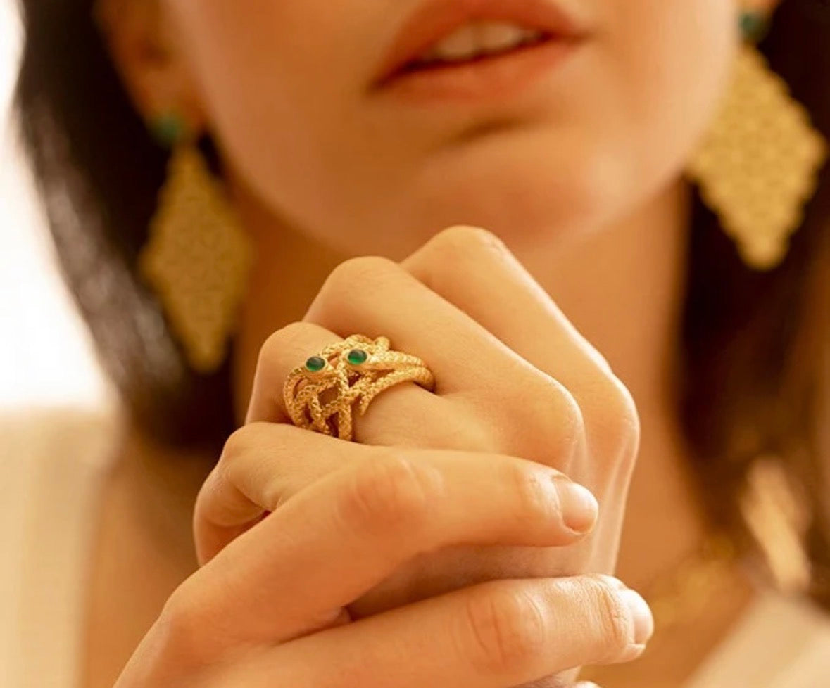Bague Caducée