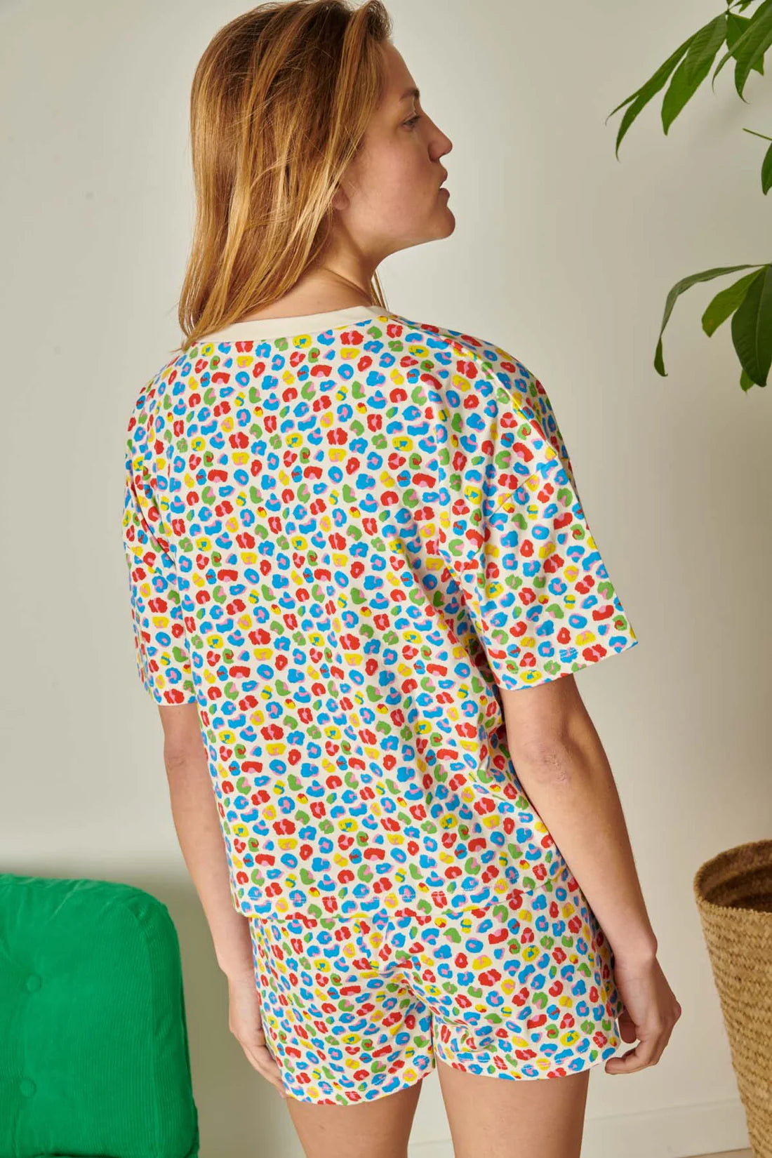 Ensemble Léopard multicolore