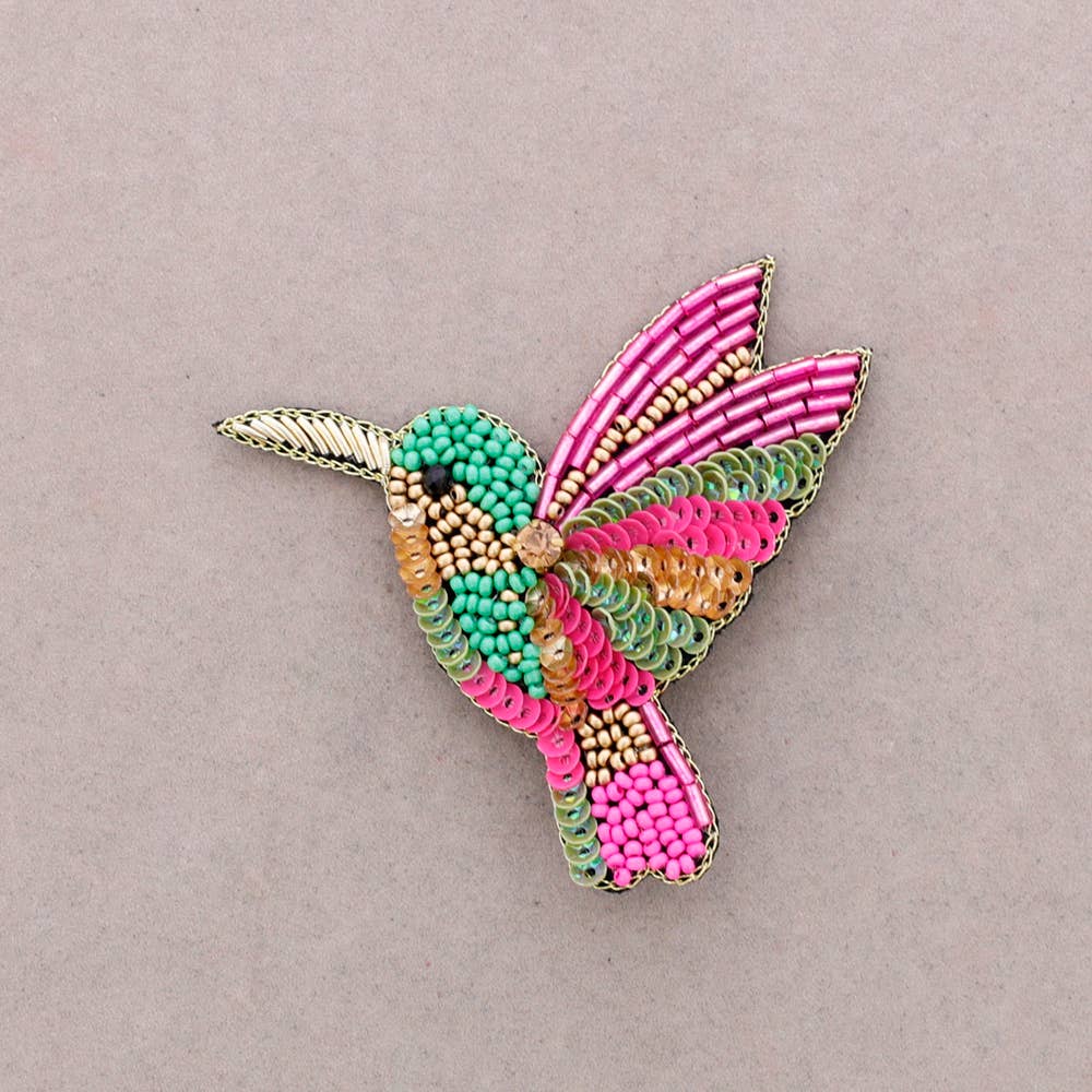 Broche oiseau en perles: Verde - DupontDupont