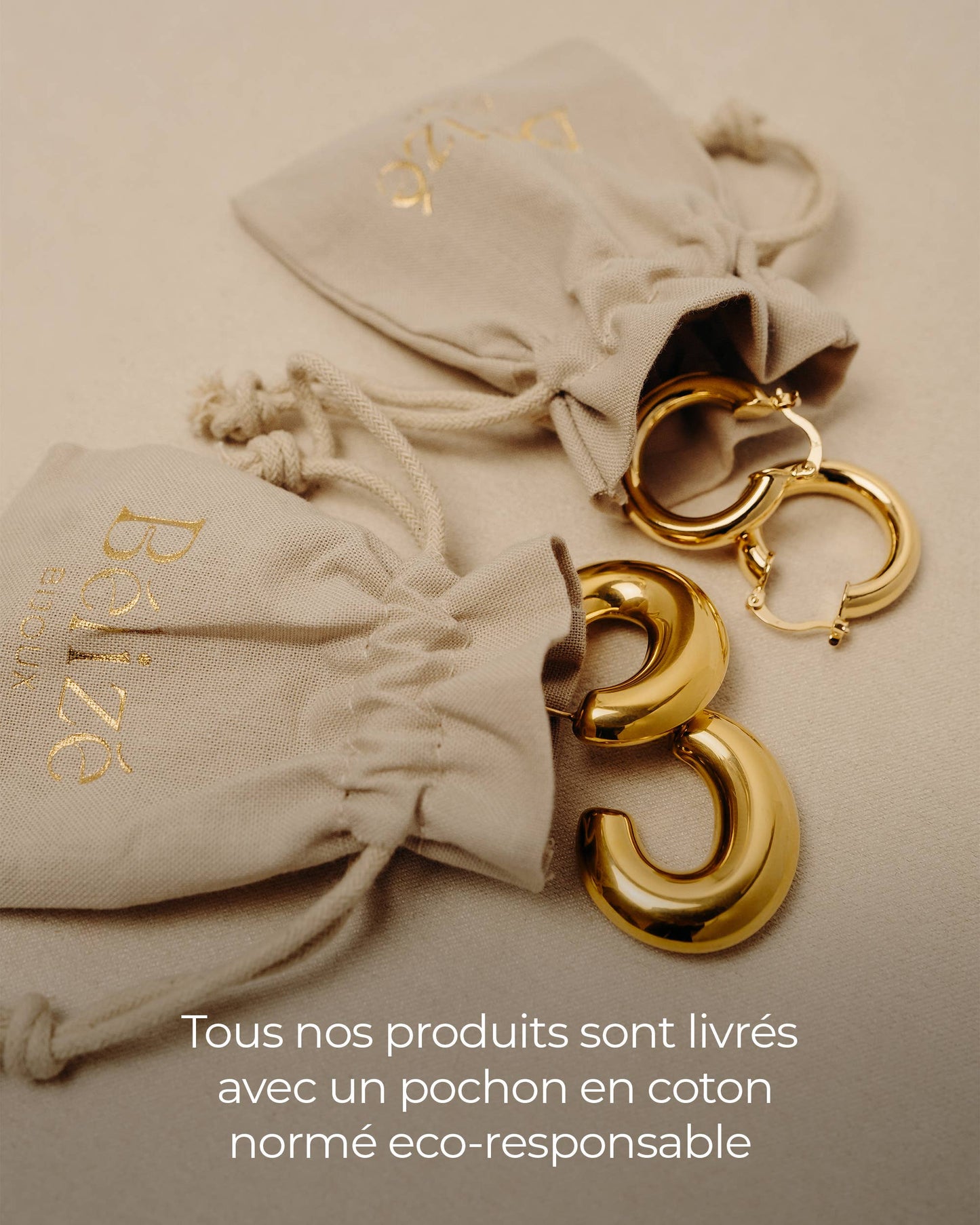 Bague d'oreille / Earcuff - Leyla - plaqué or