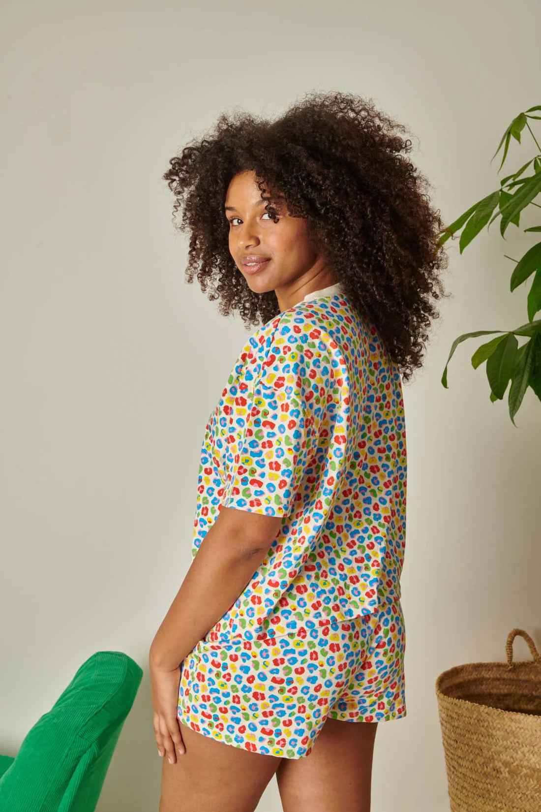 Ensemble Léopard multicolore