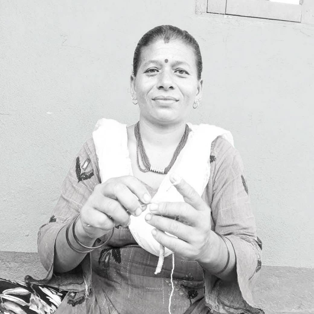 Bracelet népalais Bordeaux B52