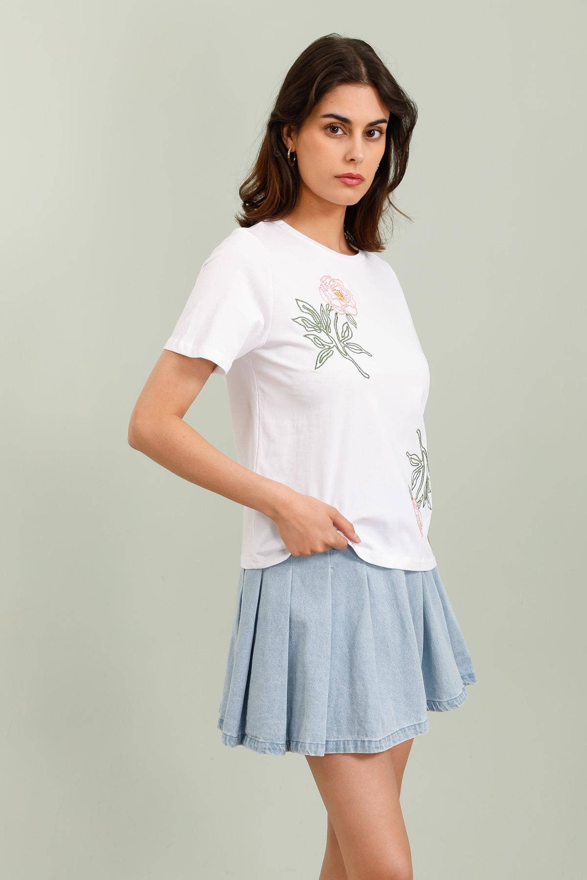 T-SHIRT FLEURS