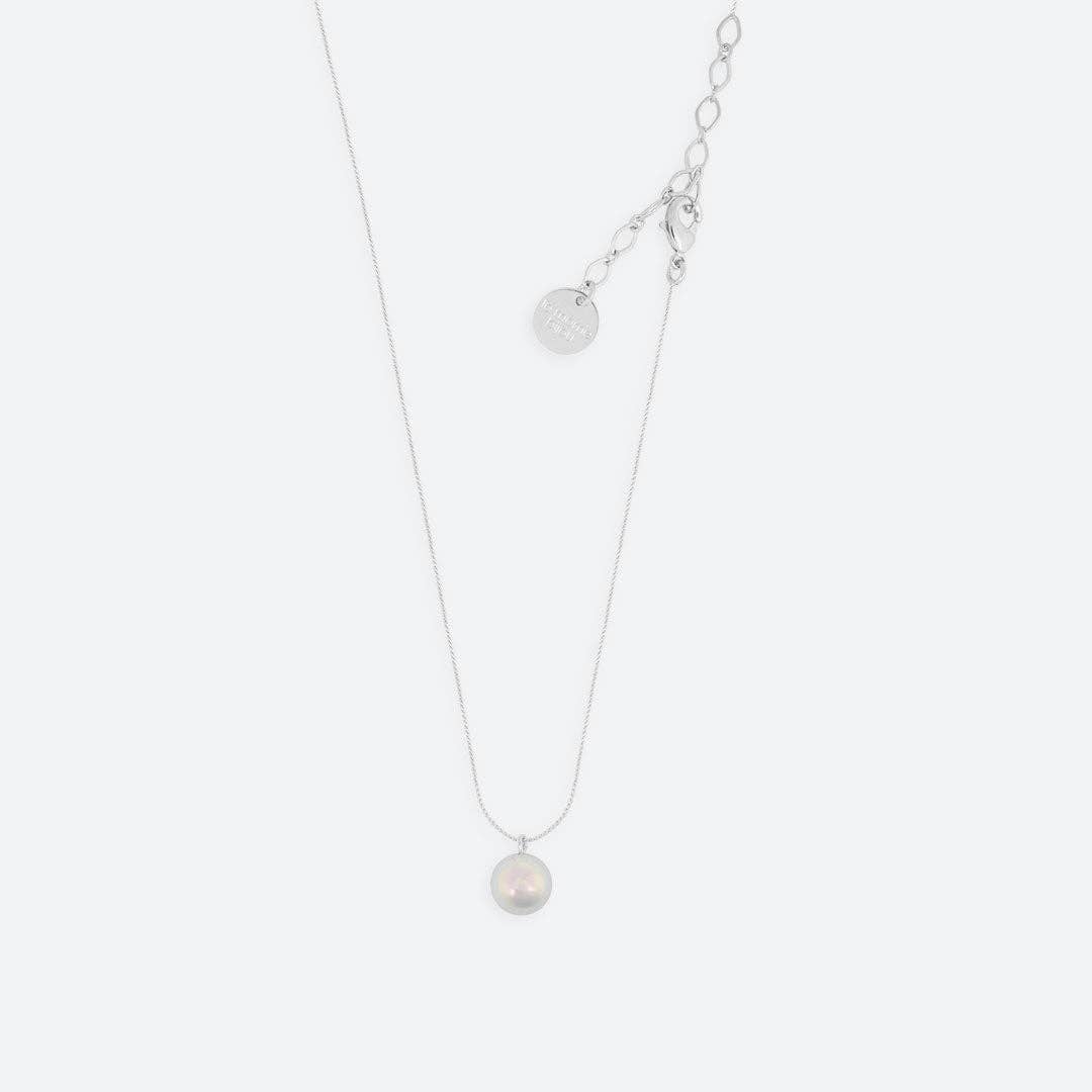 COLLIER DANS MA BULLE "SOLO" (3 TAILLES): PLAQUÉ OR / Perle 8mm (38-43cm)