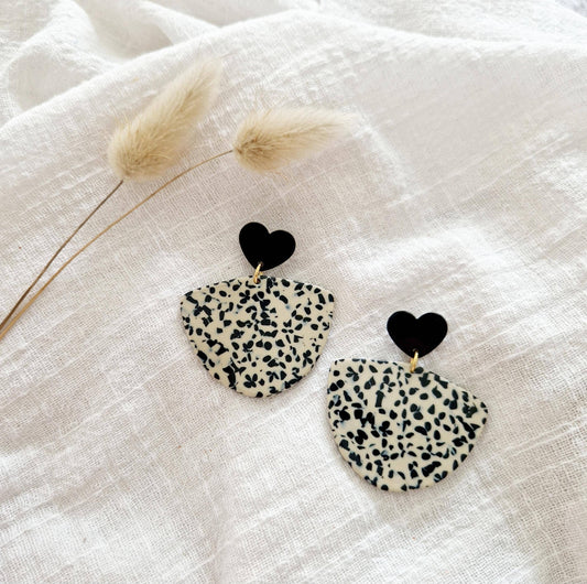 Boucles d'oreilles Tigré noir - DupontDupont