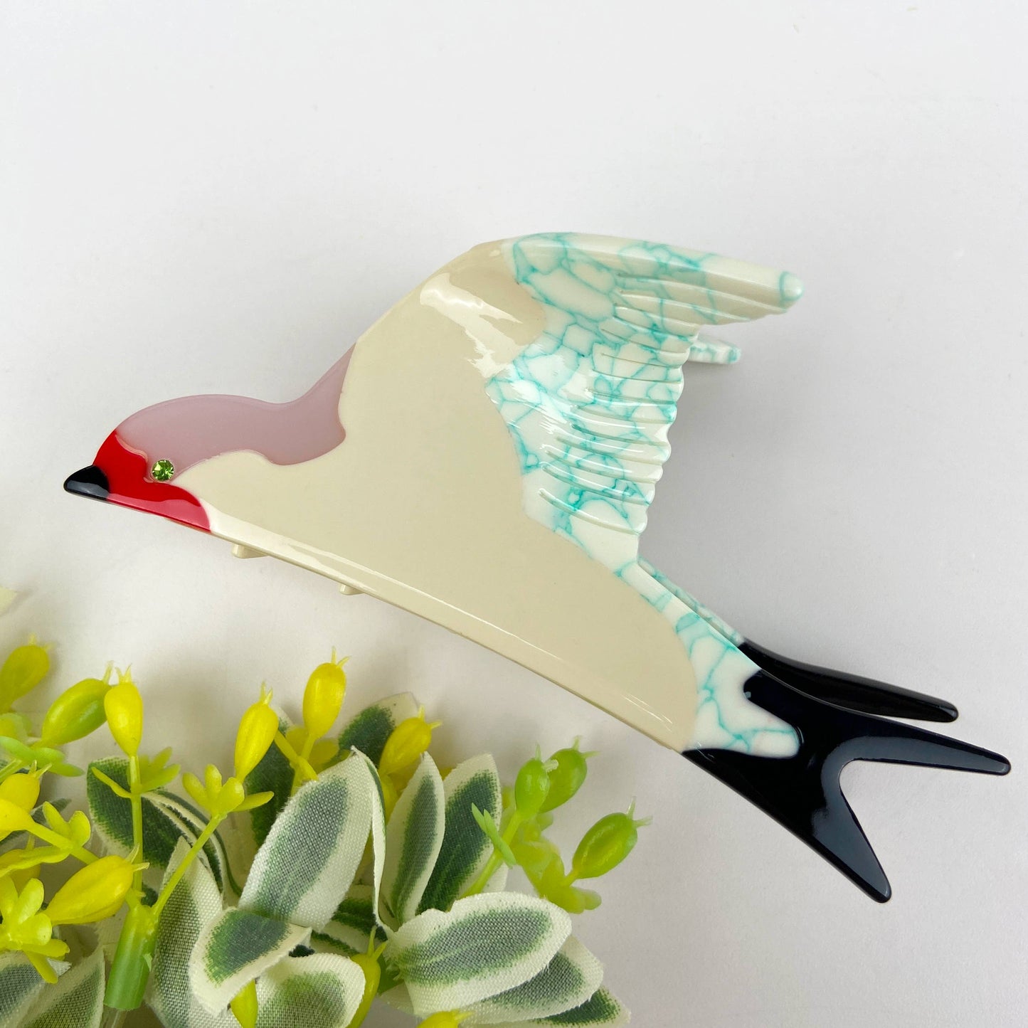 Pince à cheveux Hirondelle Verte
