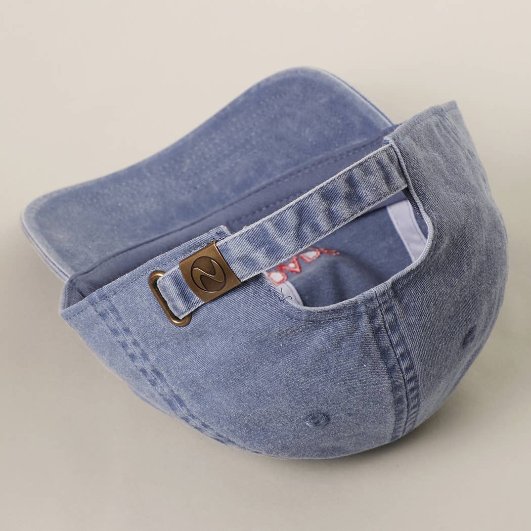 Casquette de baseball en coton brodée « Good dads club » Bleu - DupontDupont