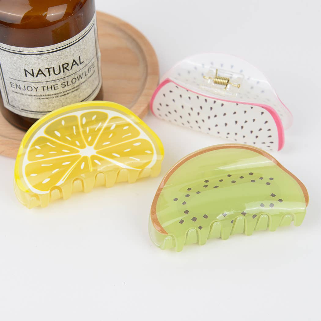 Pince à cheveux fruits Kiwi