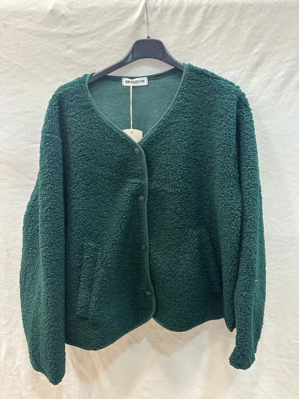 Veste moumoute vert bouteille