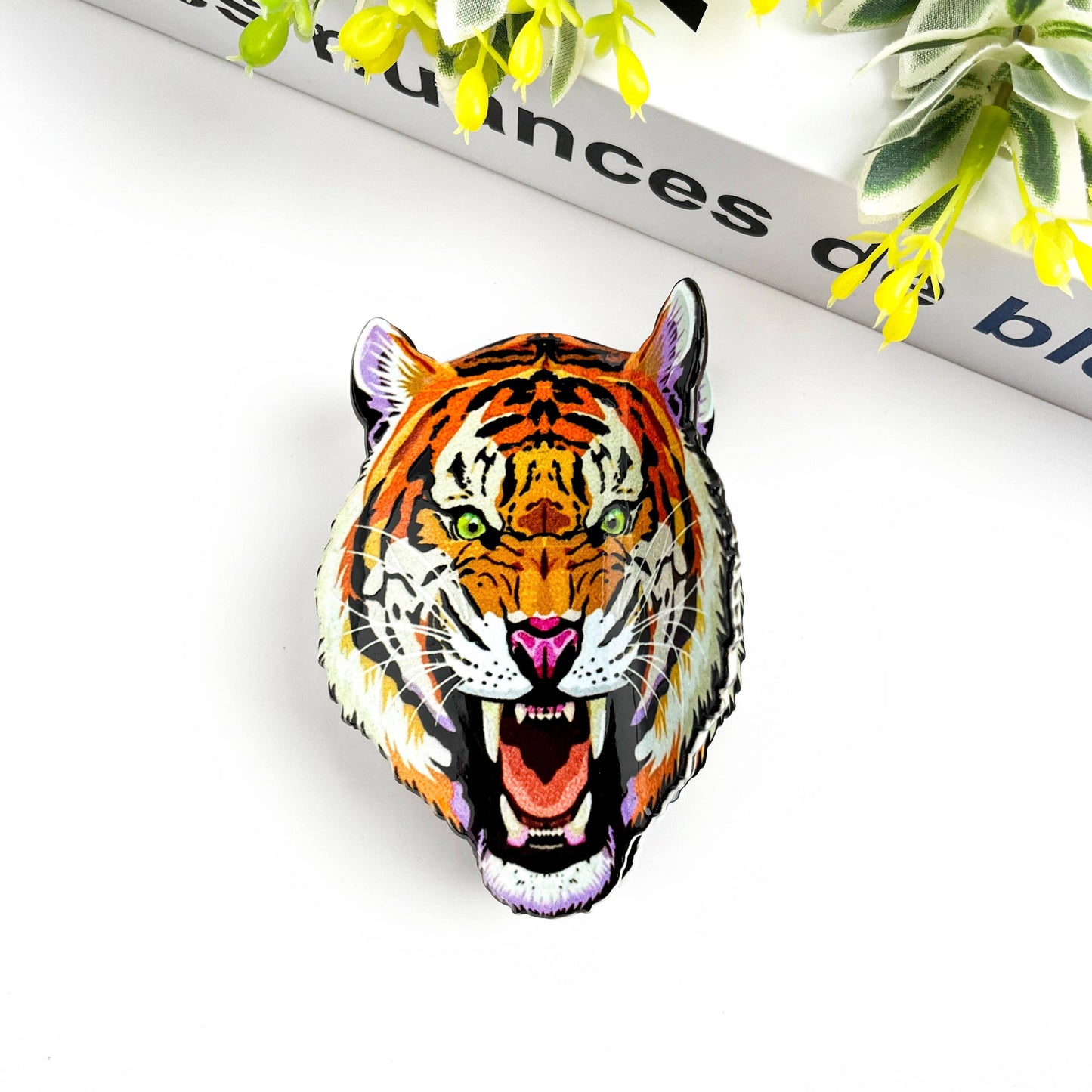 Pince à cheveux tête de Tigre