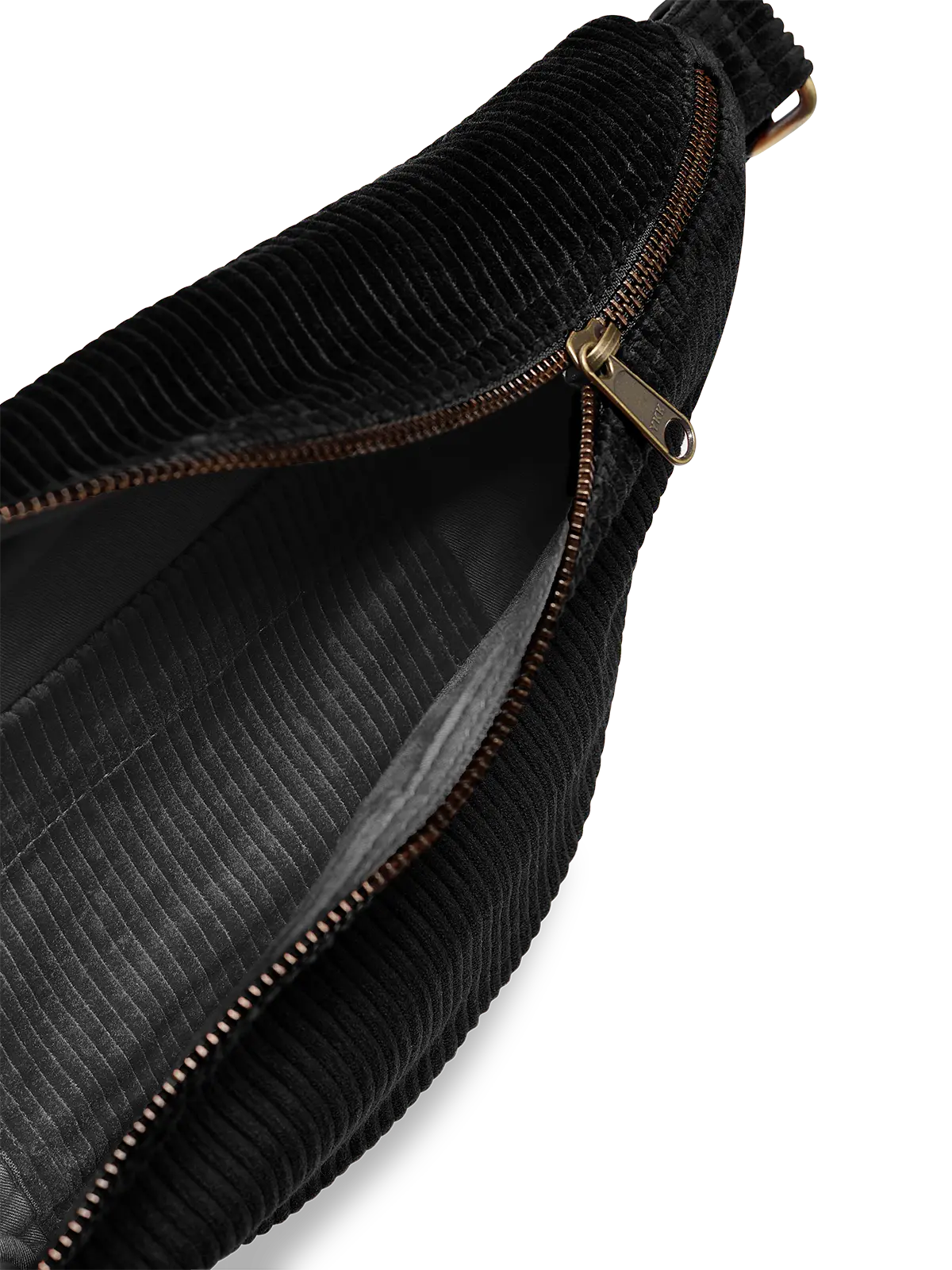 Sac banane sasha velours noir