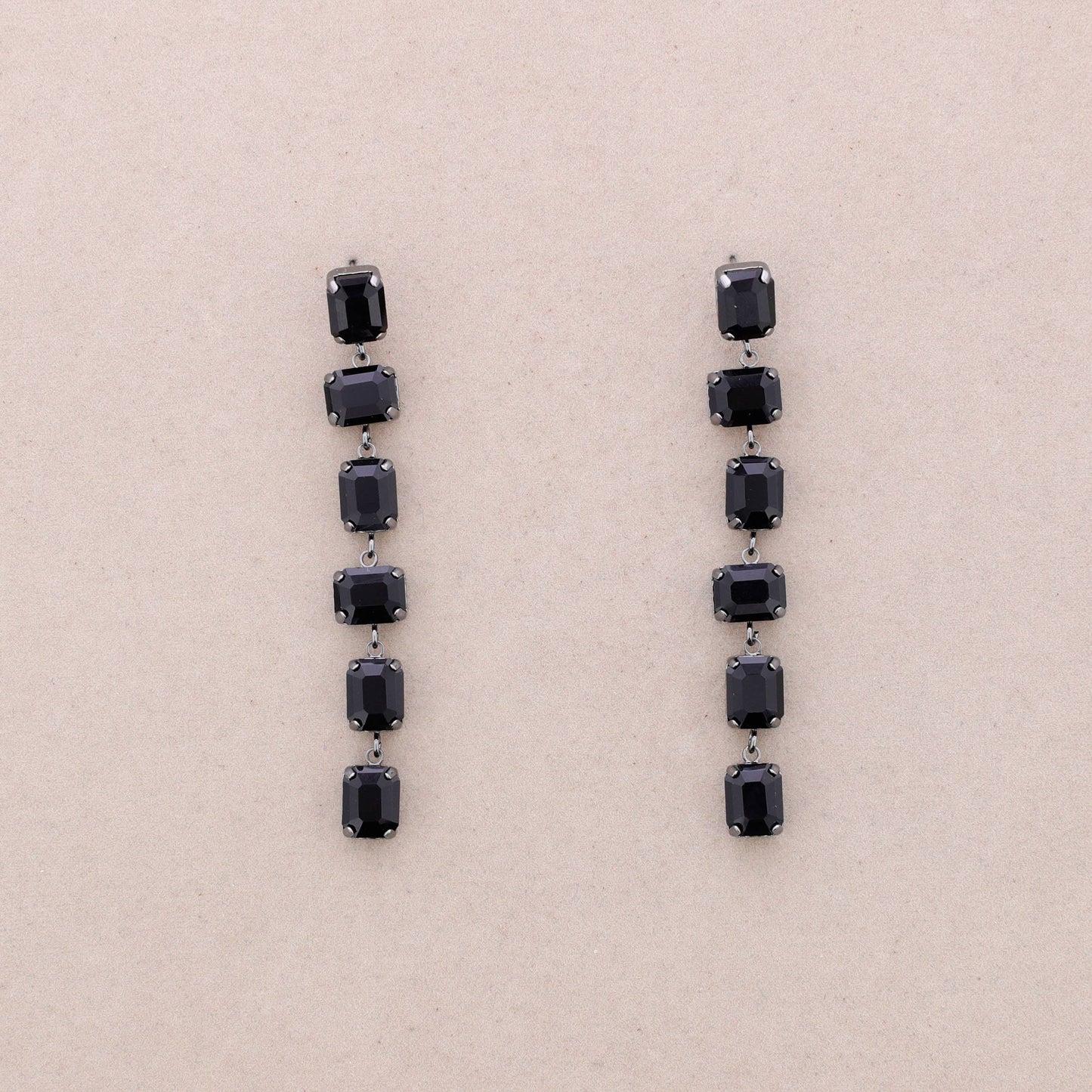 Boucles d'oreilles pendantes carrées