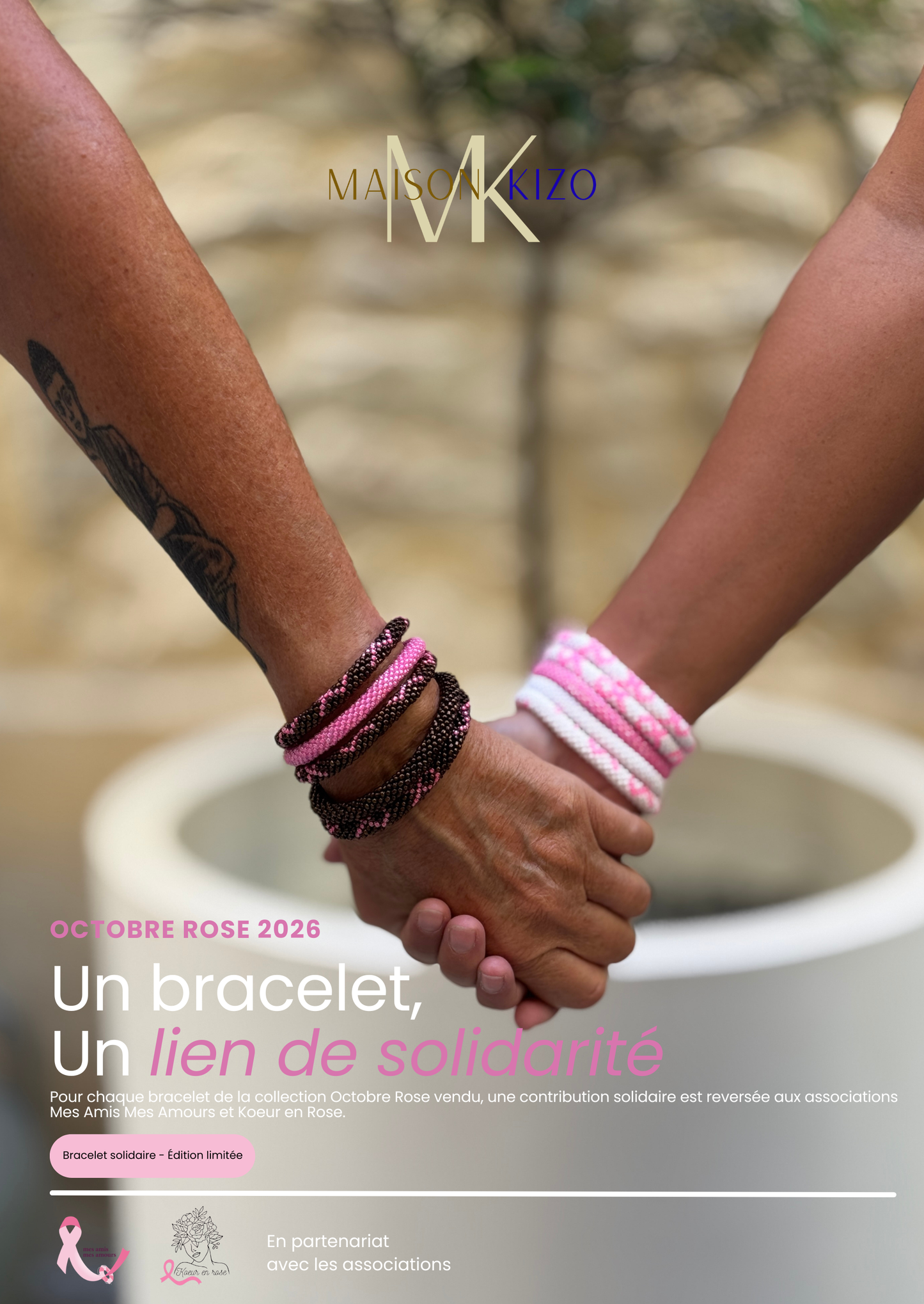 Bracelet Octobre Rose Chocolat - Édition limitée - DupontDupont