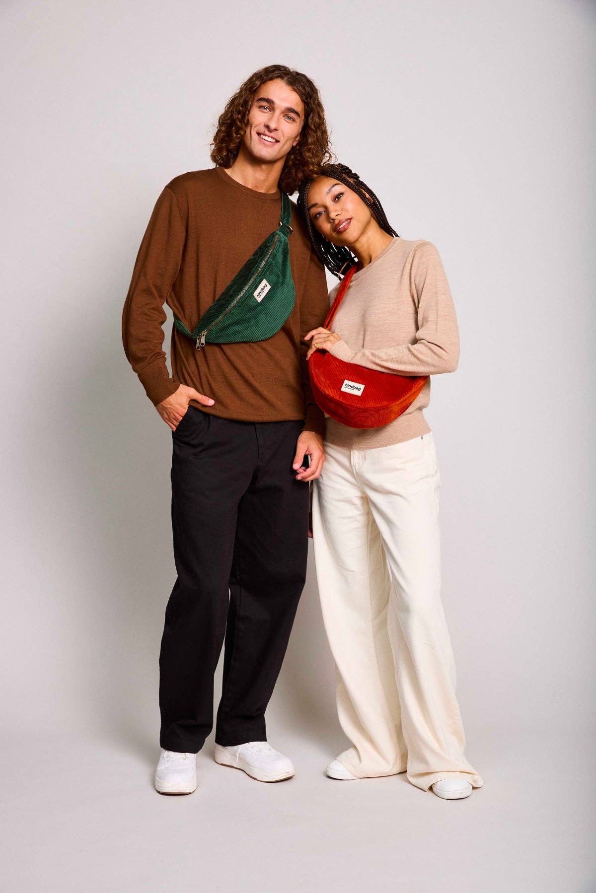 Sac banane Sasha Velours Sapin