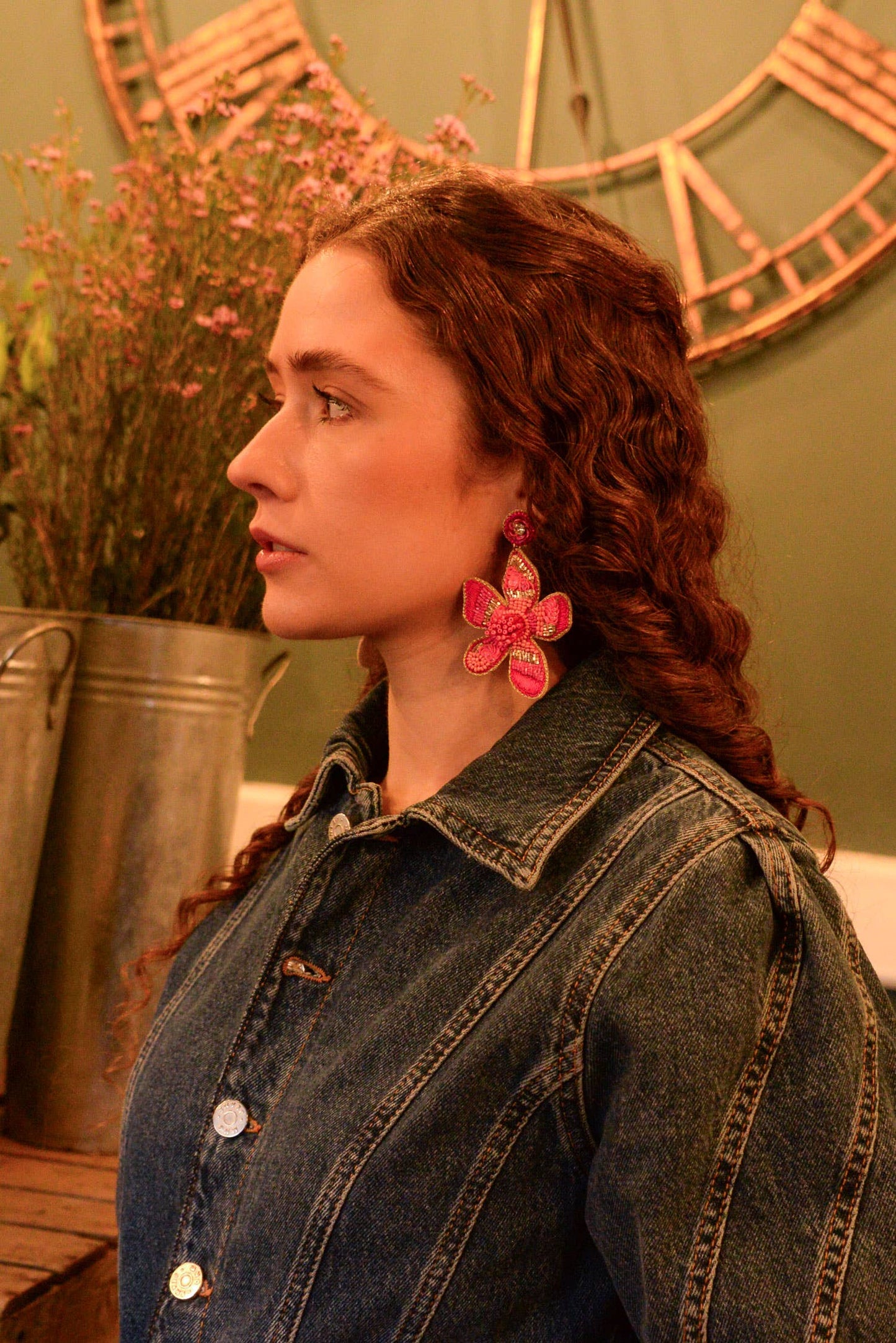 BOUCLES D'OREILLES À FLEURS