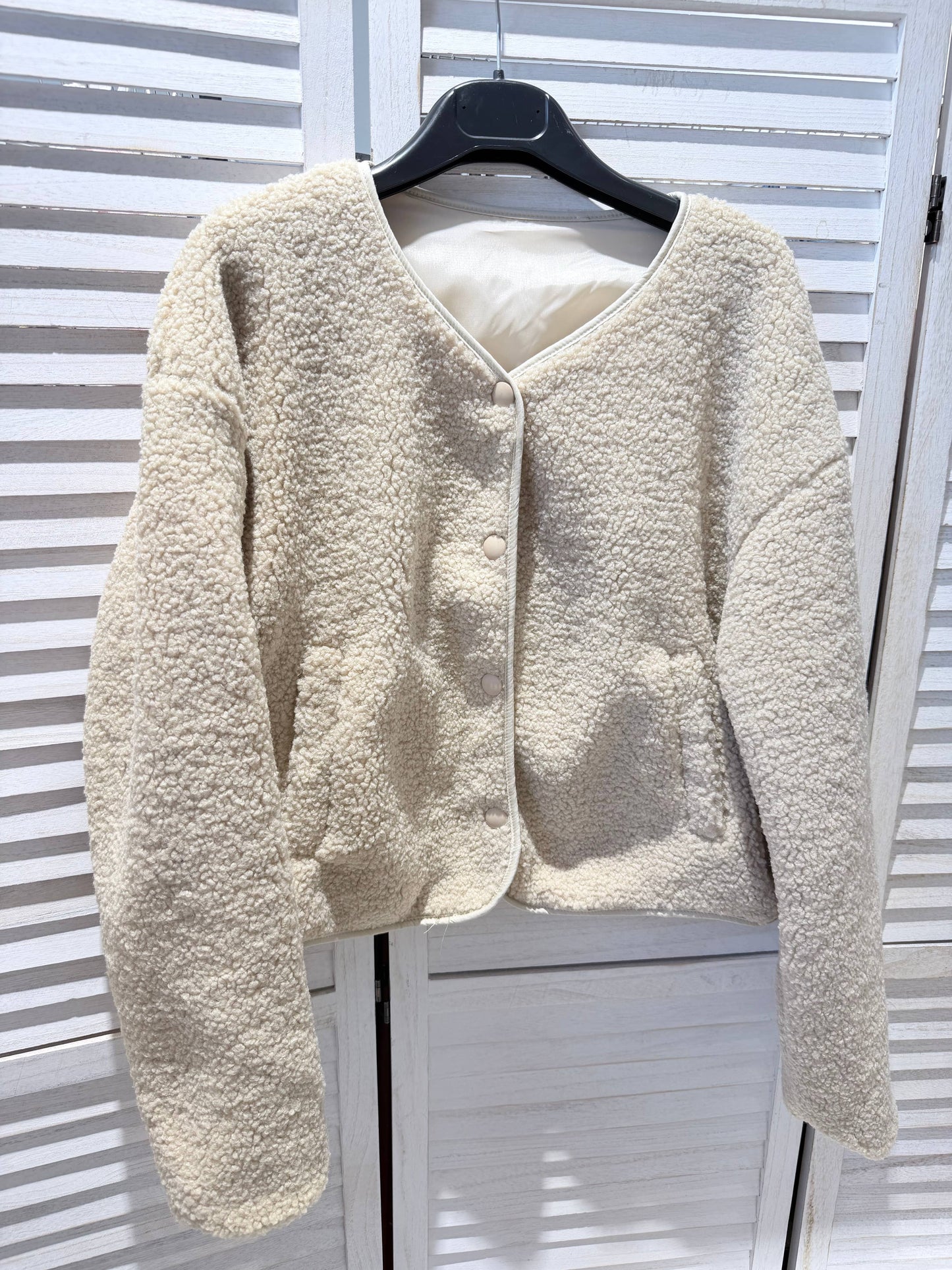 Veste en sherpa imprimée: Beige / TU - DupontDupont