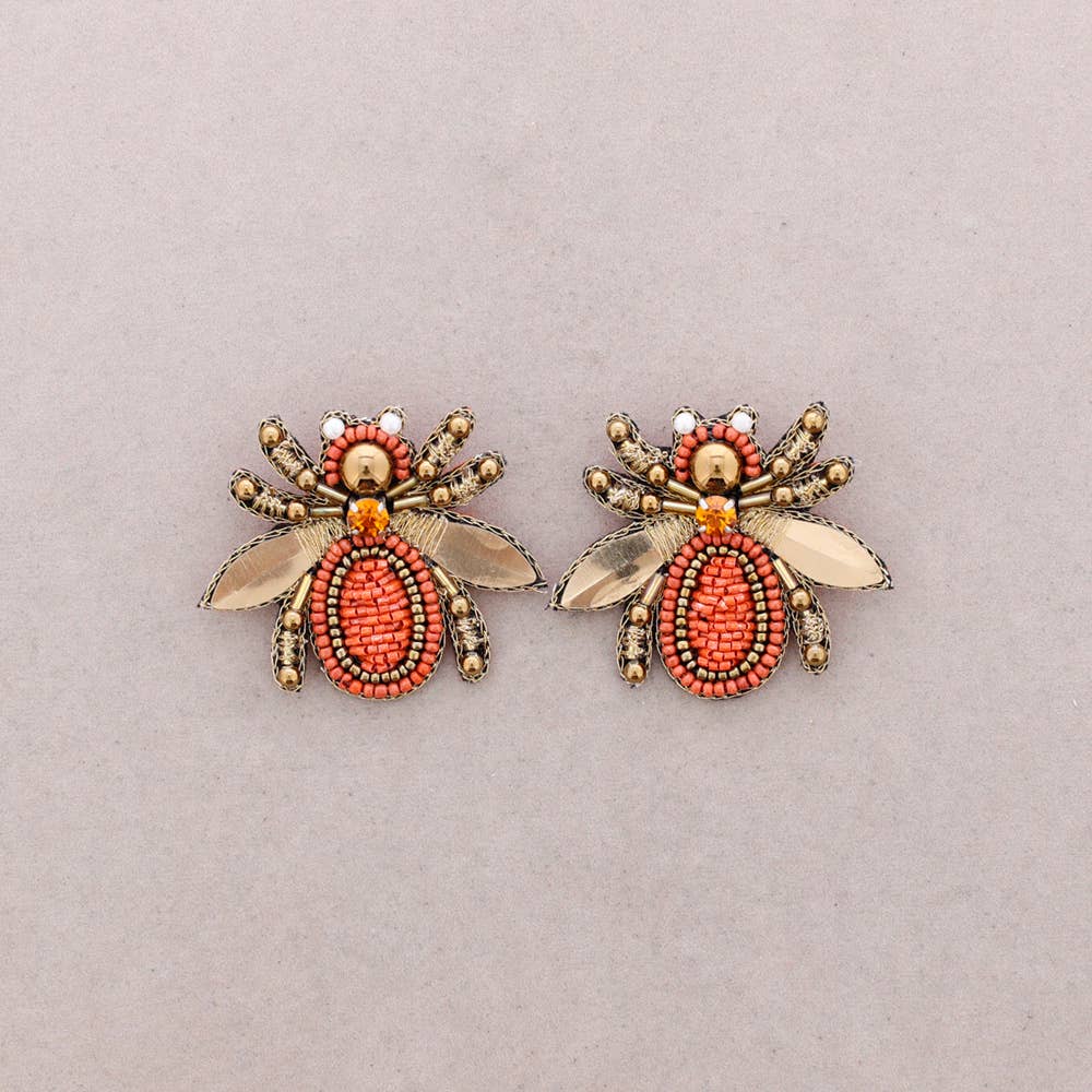 Boucles abeille Turquoise