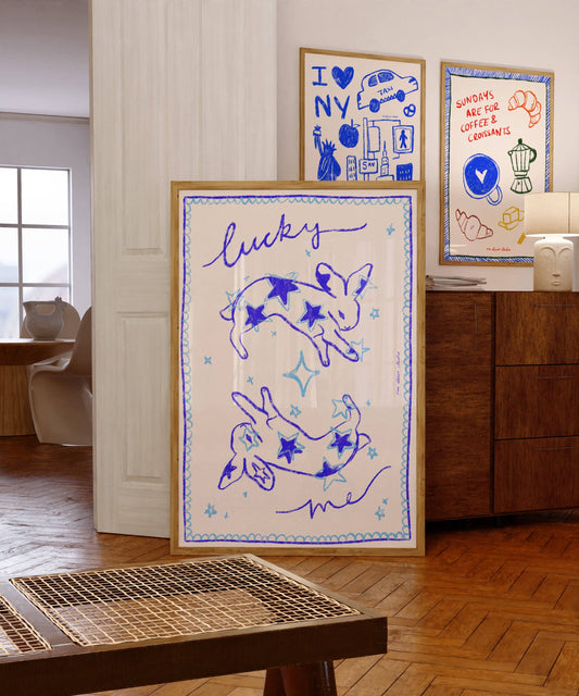 Imprimé Lucky Me Bunnies: A3