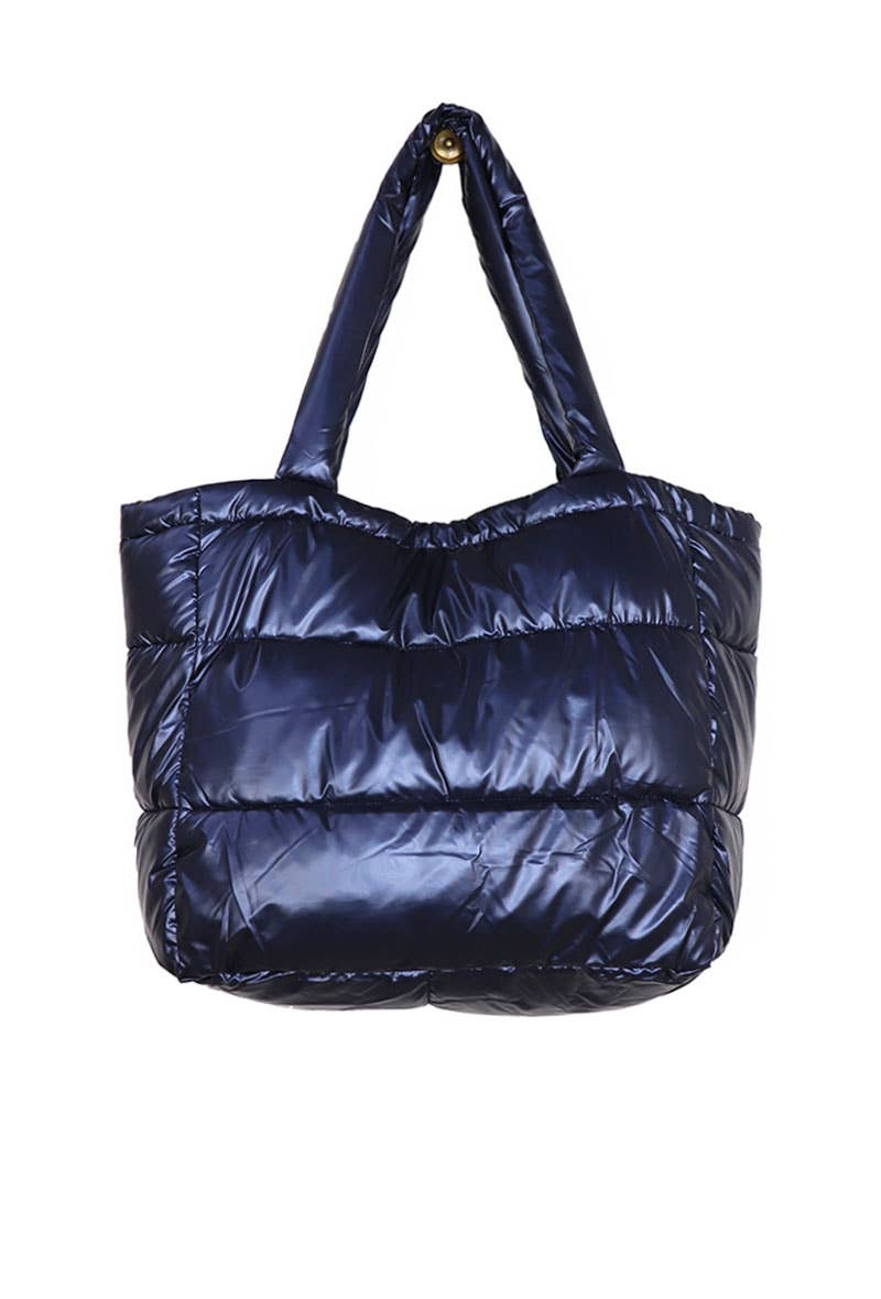 Sac cabas matelassé Bleu
