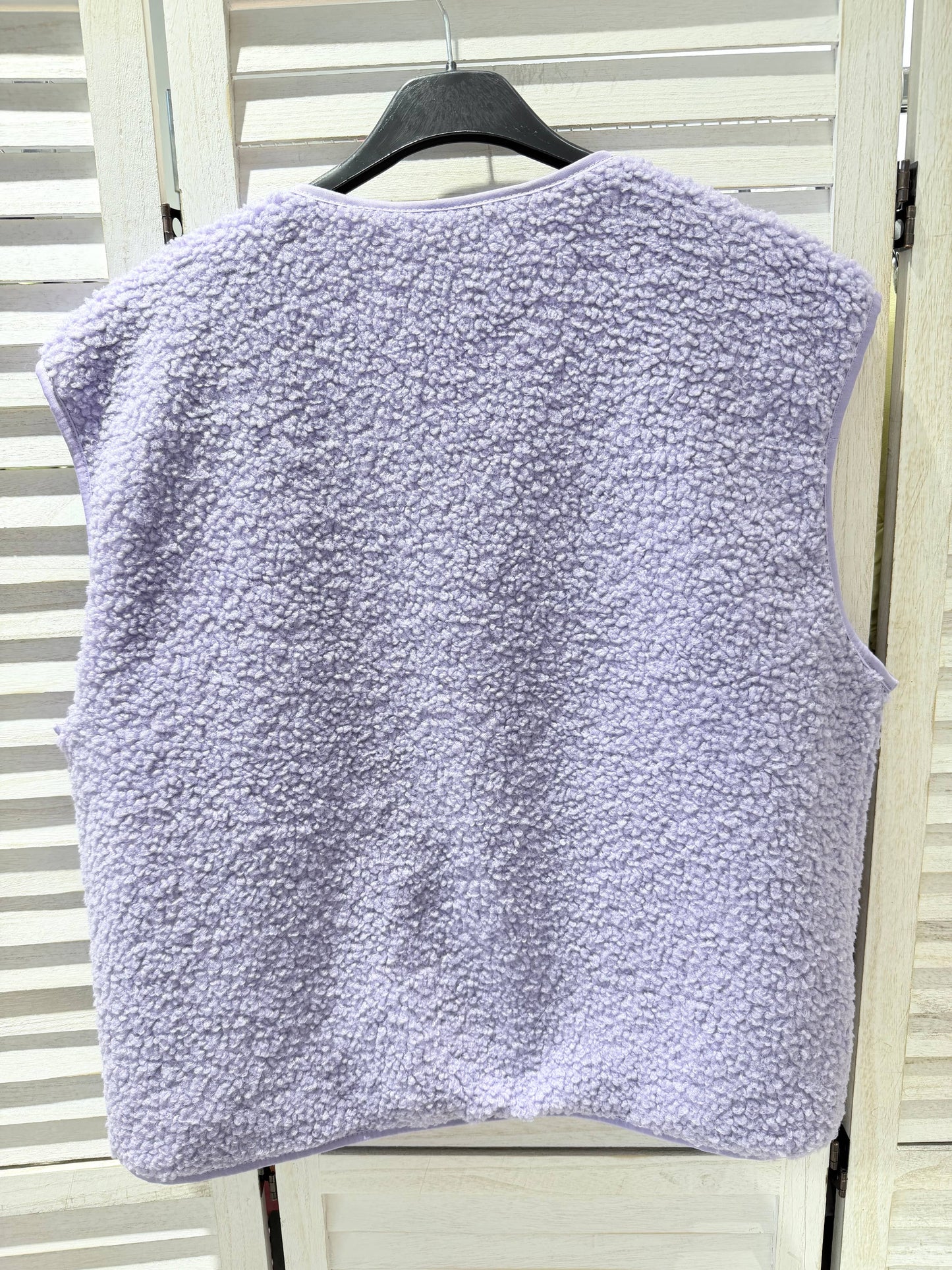 Gilet mouton à boutons: Lilas / Taille unique - DupontDupont