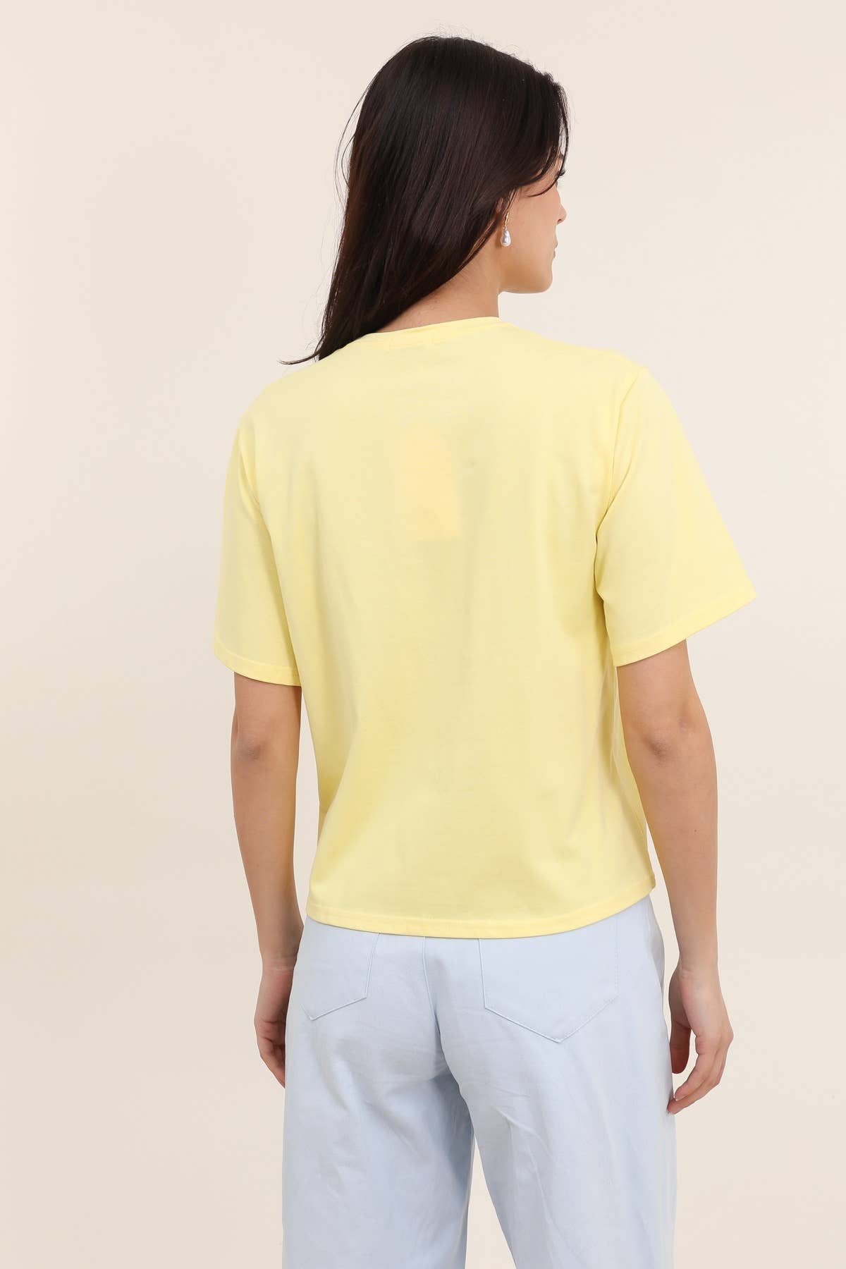 T-SHIRT BOXYBleu