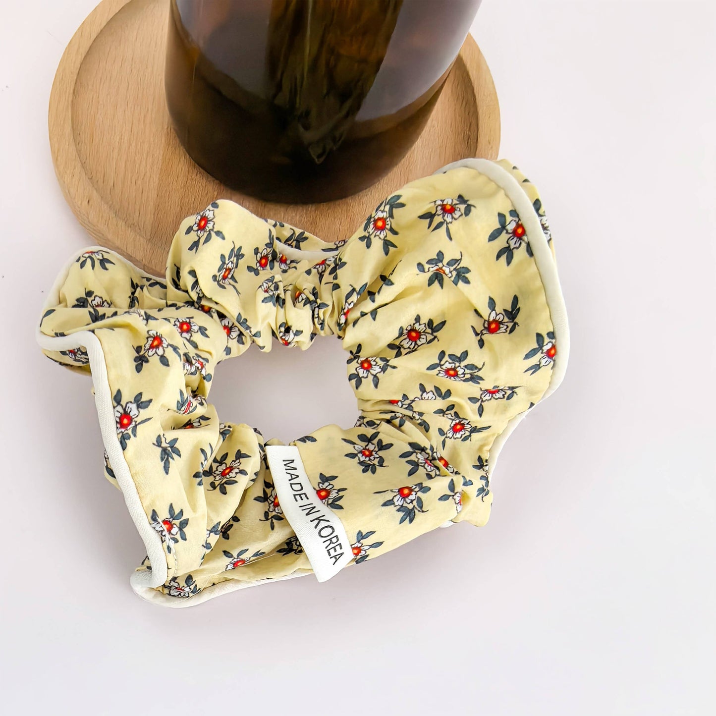 Chouchou floral Jaune