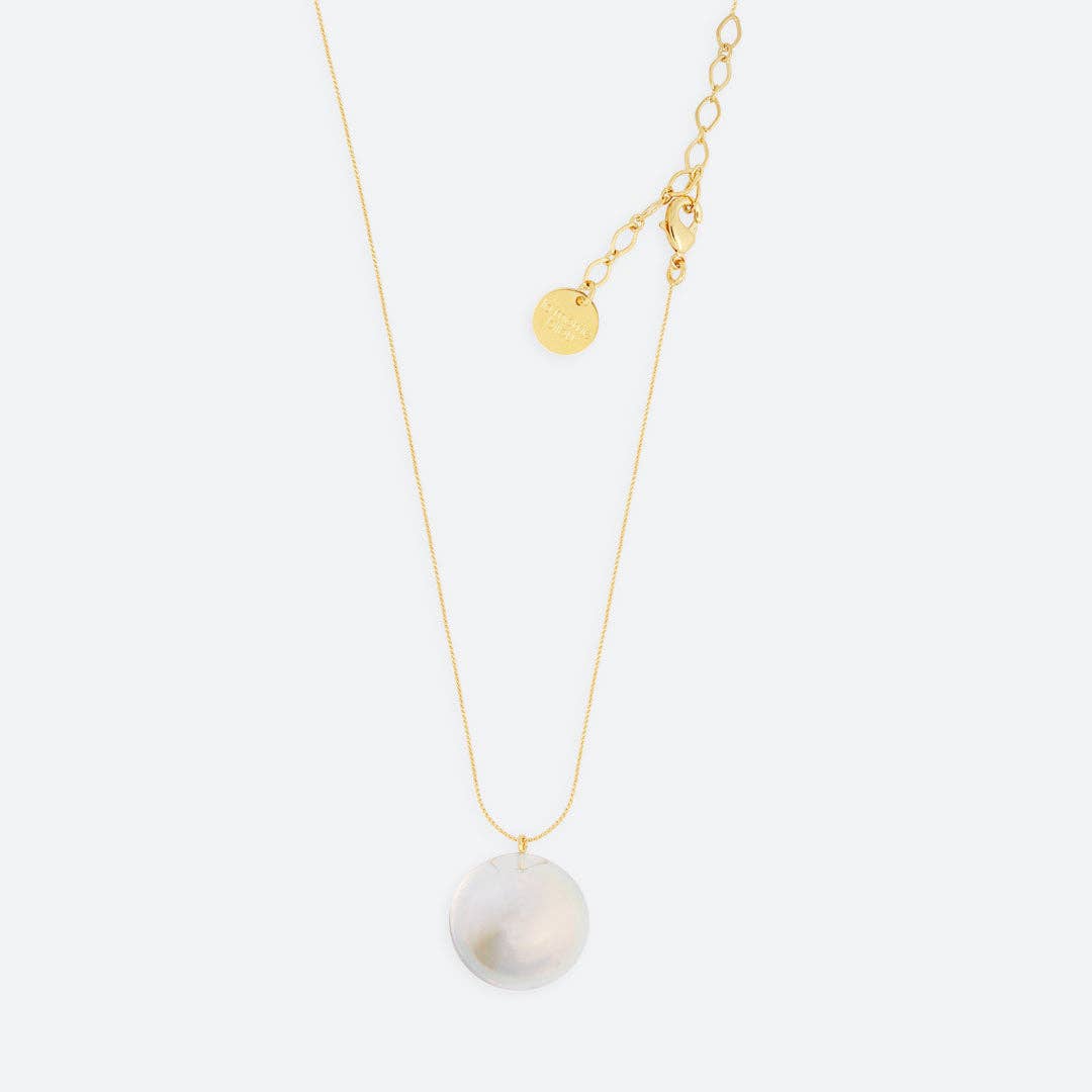 COLLIER DANS MA BULLE "SOLO" (3 TAILLES): PLAQUÉ OR / Perle 8mm (38-43cm)