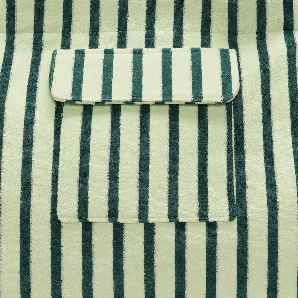 Sac de plage rayé vert