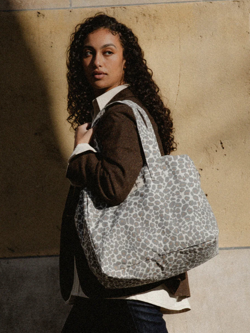 Sac Célestins léopard gris