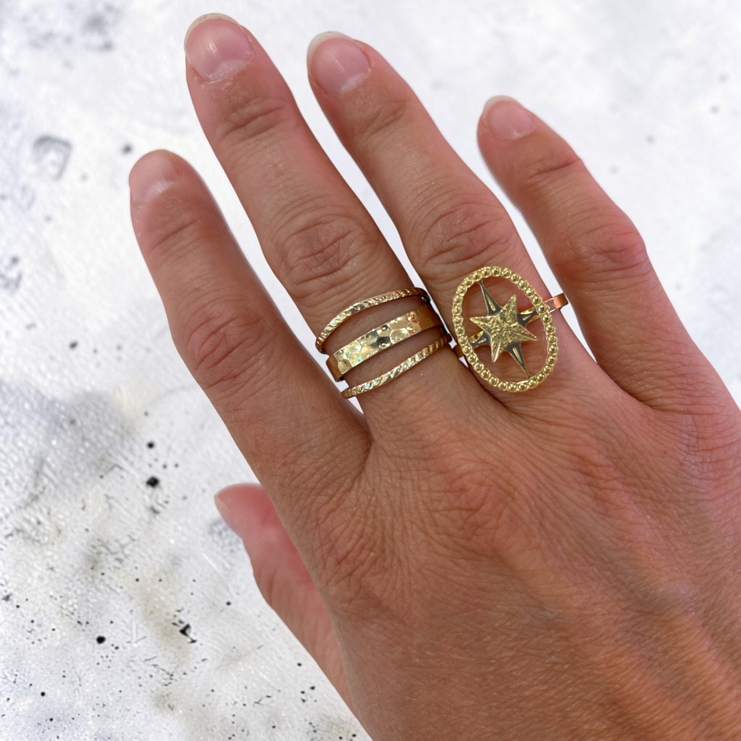 Bague Rose des vents
