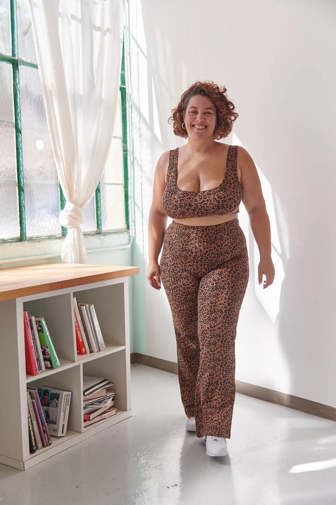 Pantalon Léopard marron