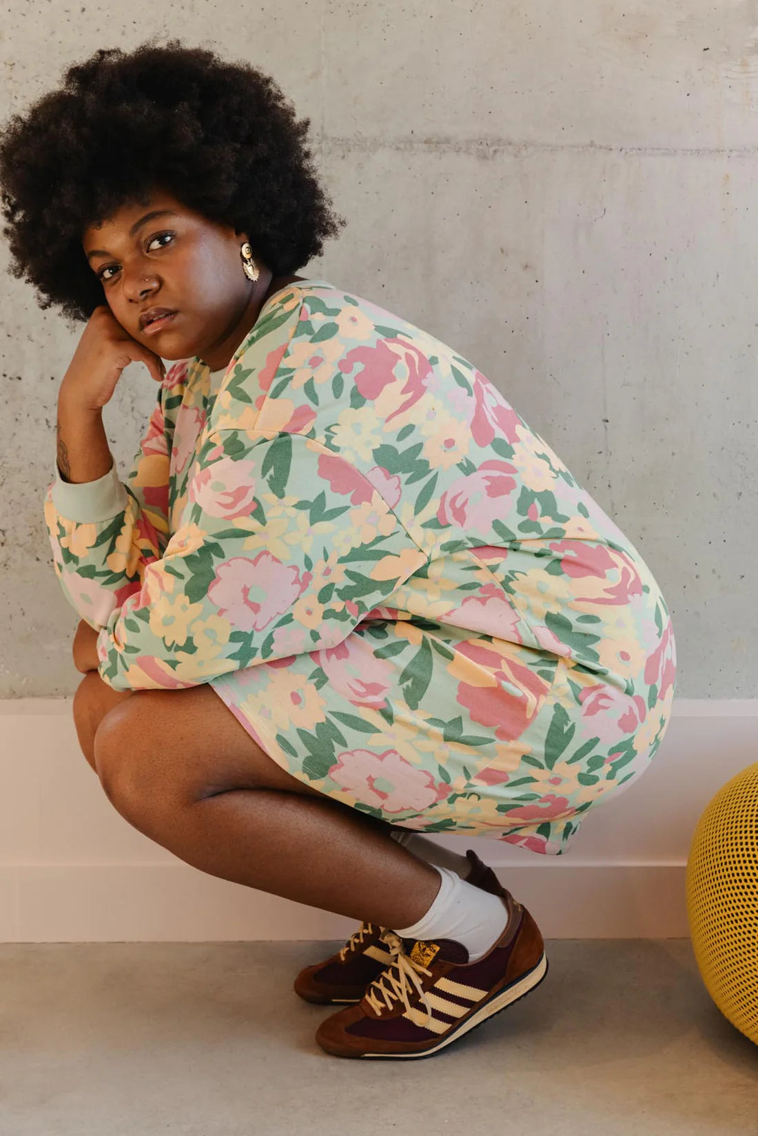 Robe sweat Allamanda vert