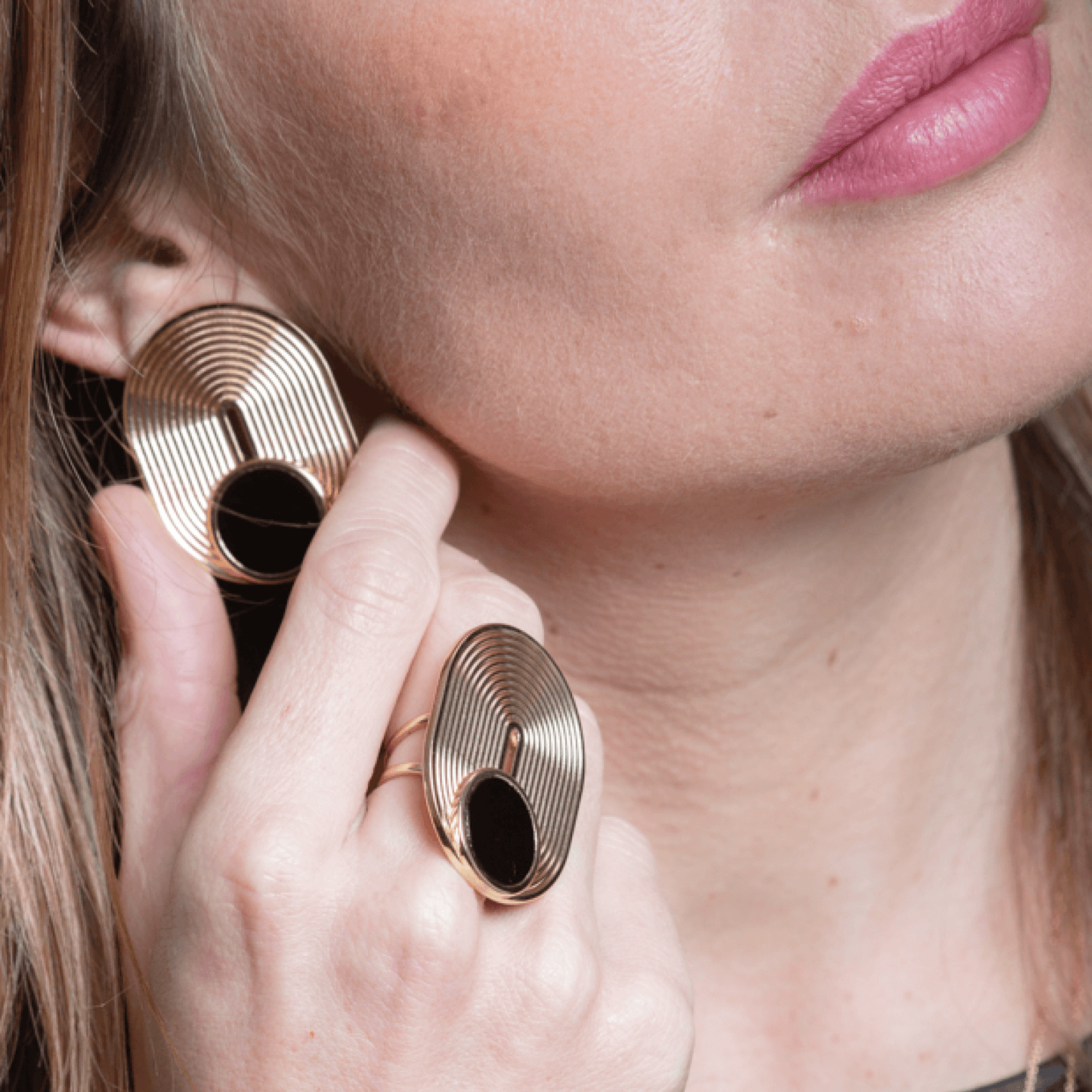 Bague 7 Chemins XL ovale pierre