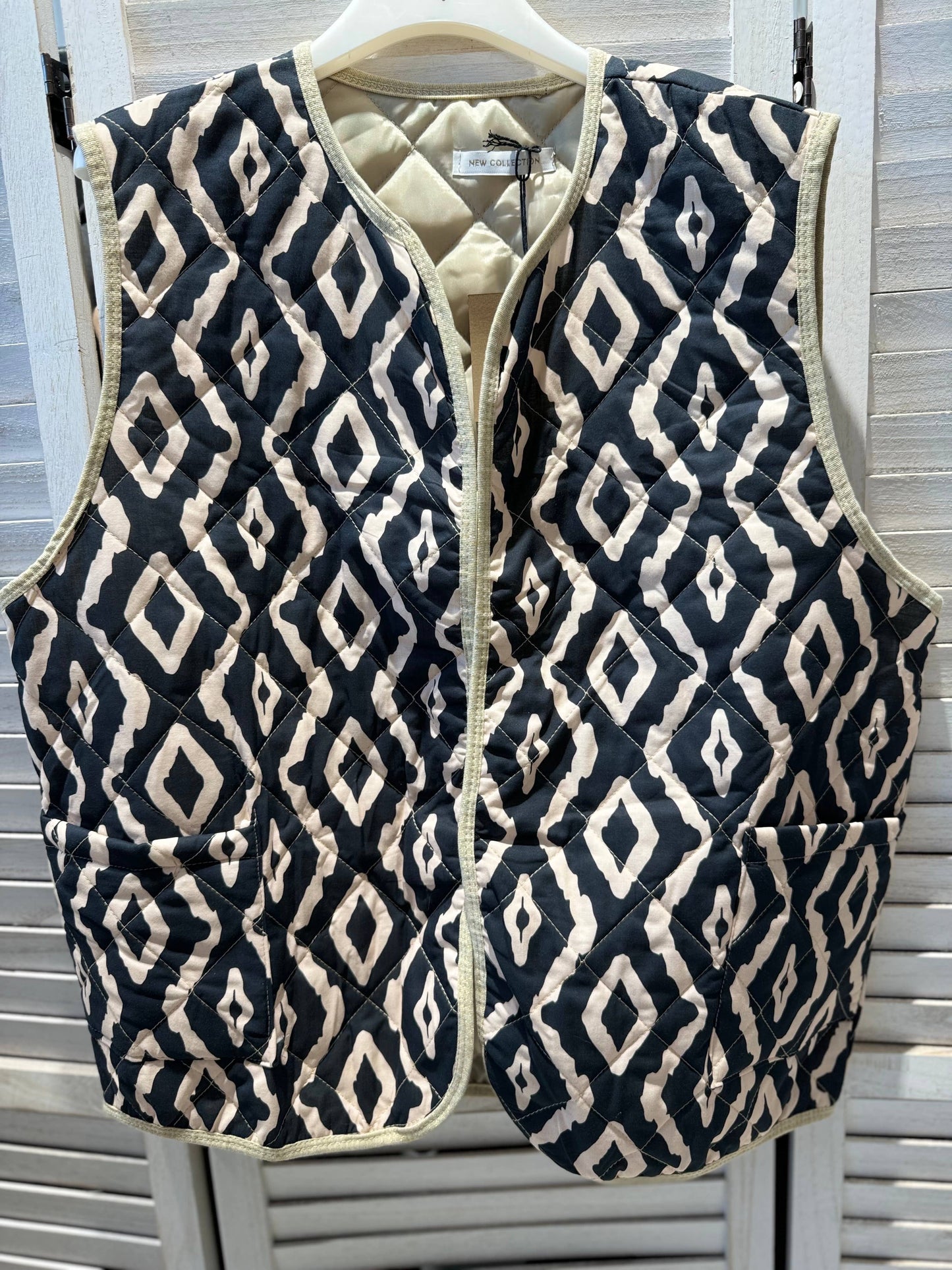 Gilet sans manches tendance - gia044noir