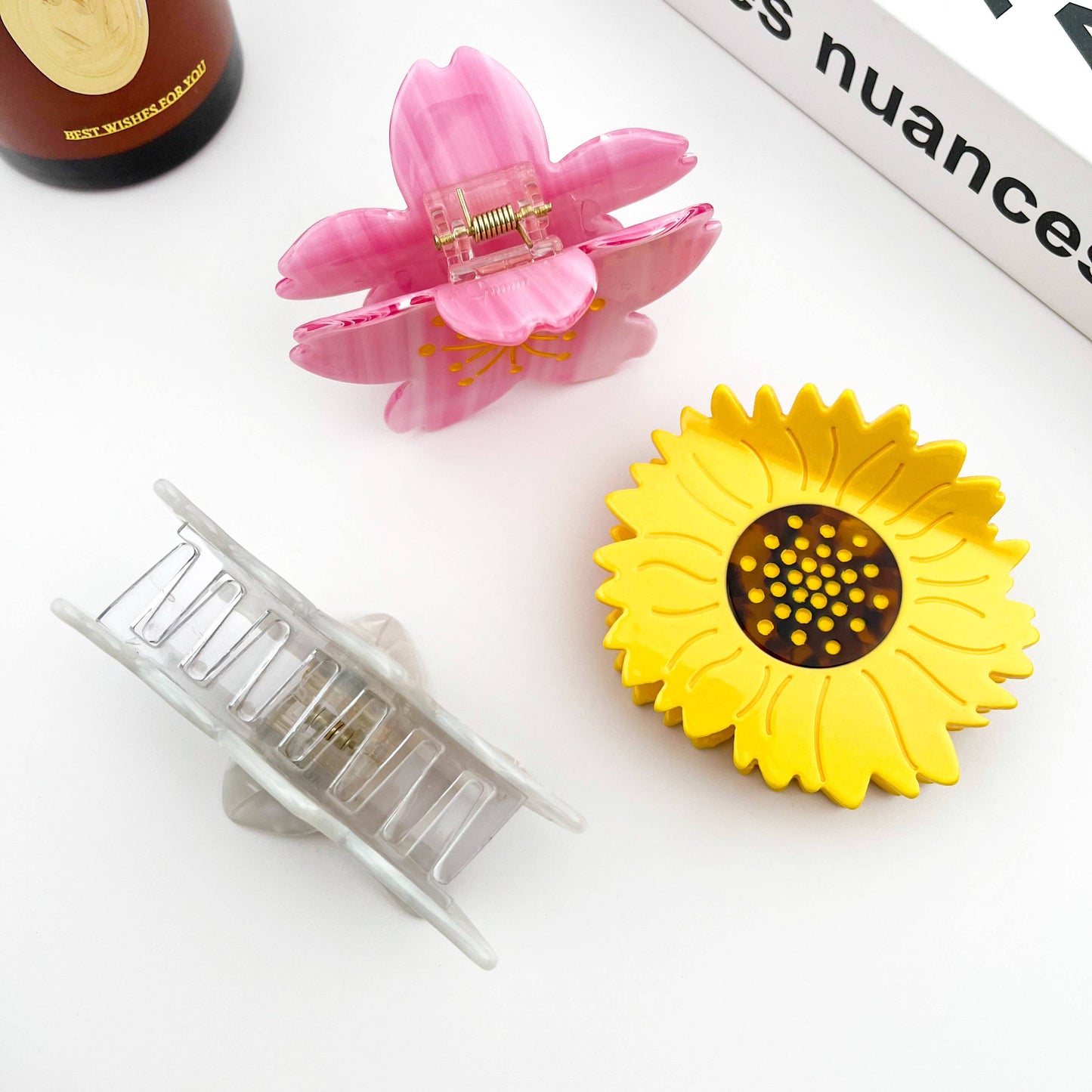 Pinces à cheveux fleur lys