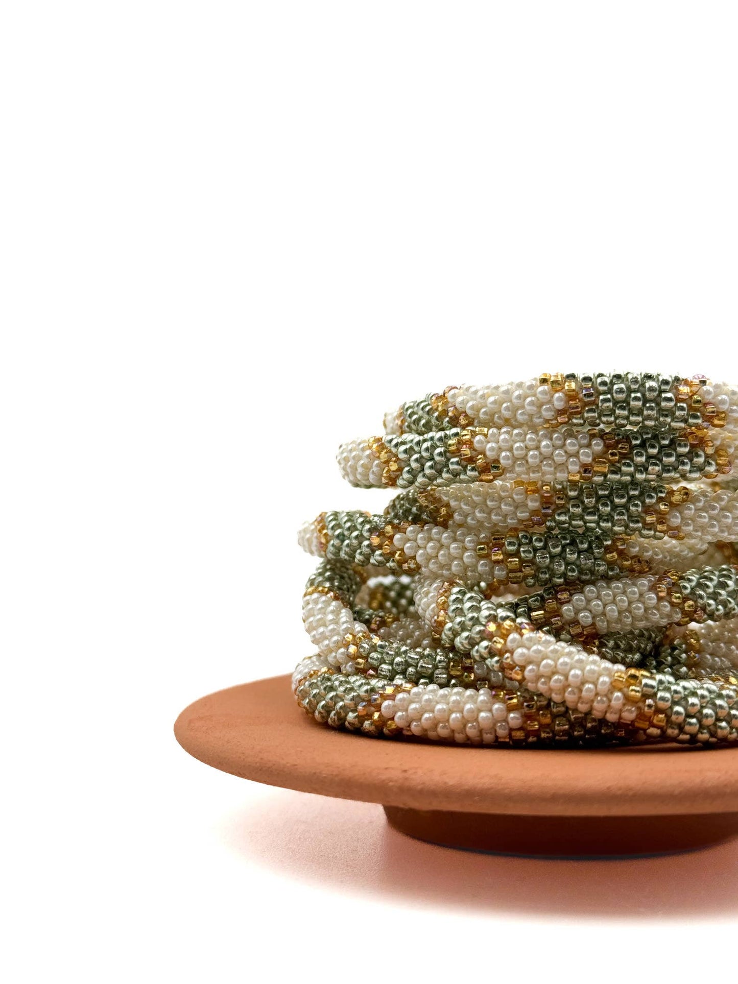Bracelet népalais perles de verre E31 - DupontDupont