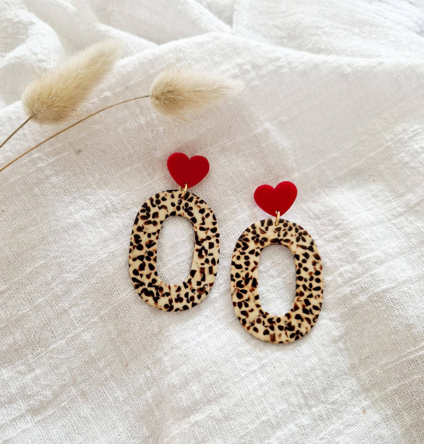 Boucles Ovale Cookie/coeur
