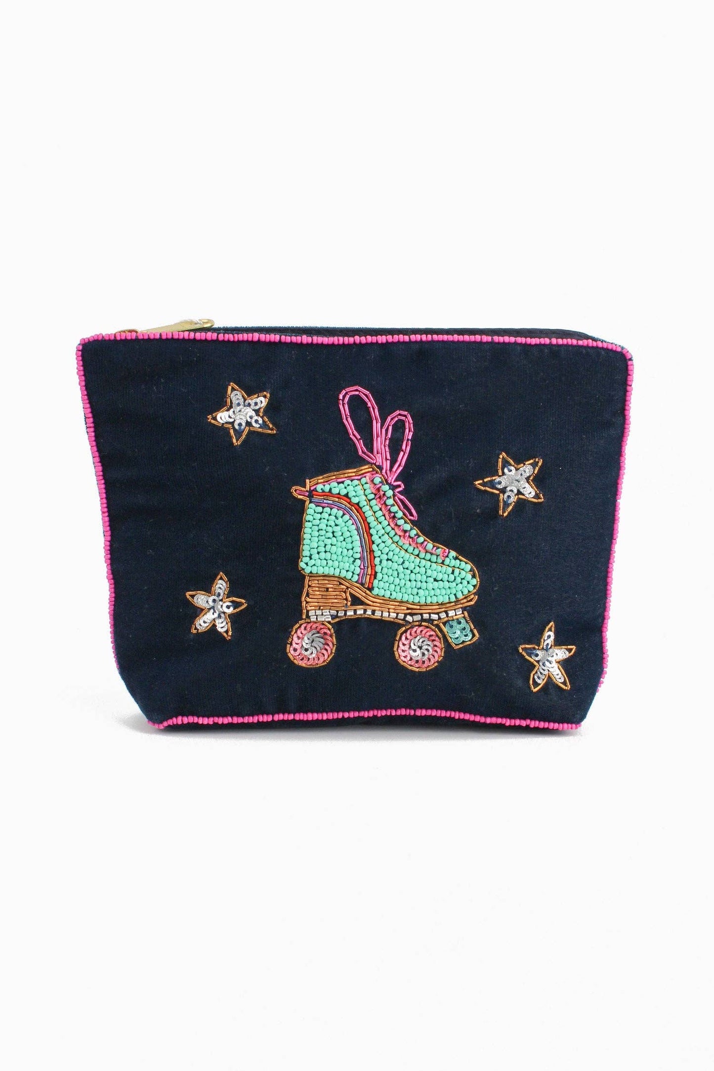 PETITE POCHETTE PATINS À ROULETTES ET ÉTOILES