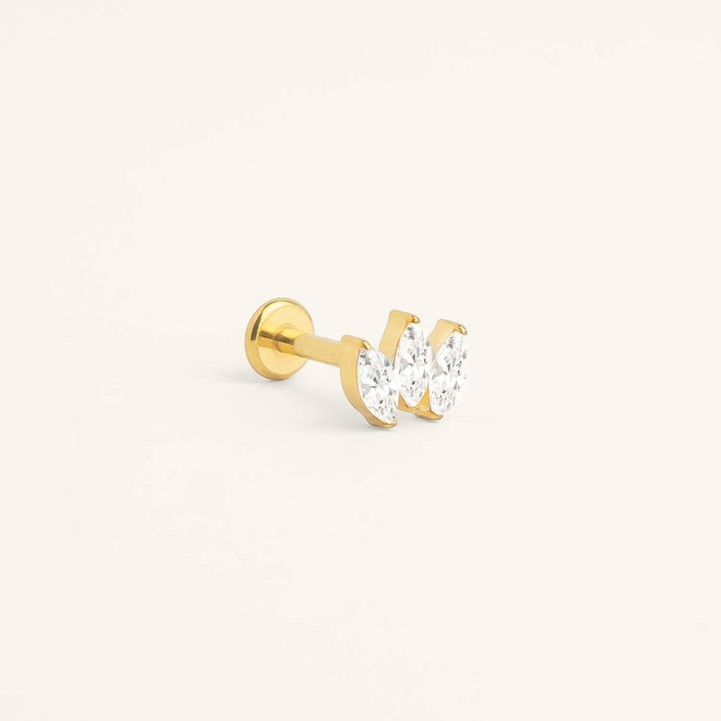 Piercing titane Lena: Titane doré / 6mm