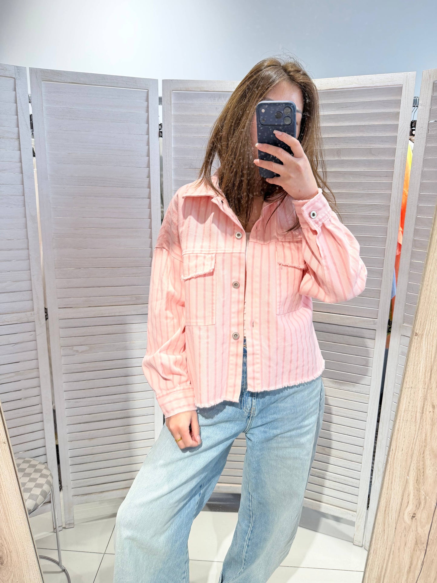 Veste rayée en coton: Rose / TU - DupontDupont