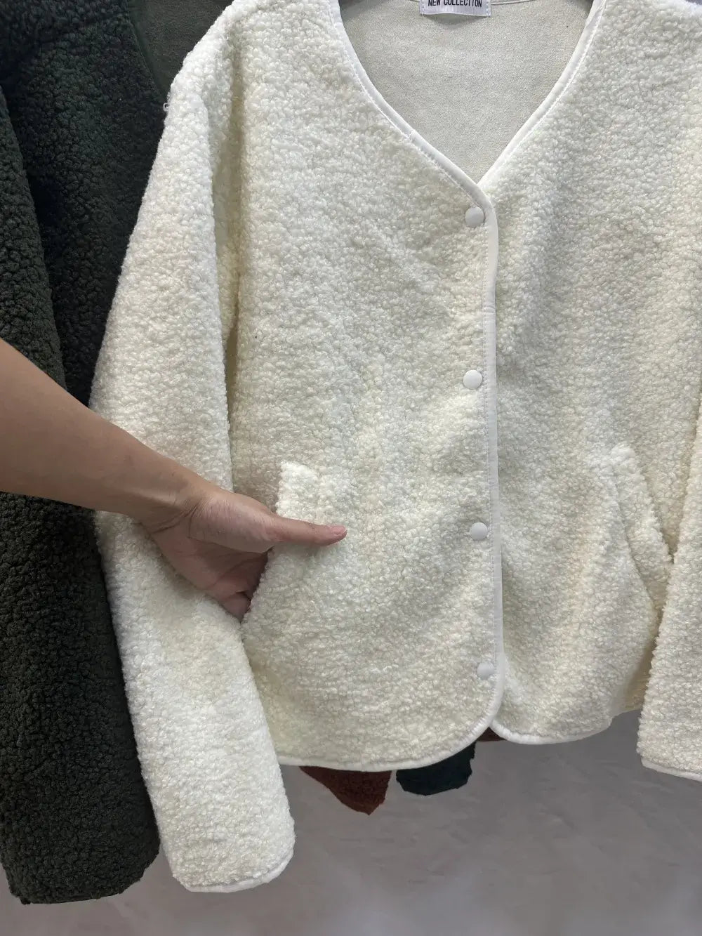 Veste Moumoute beige