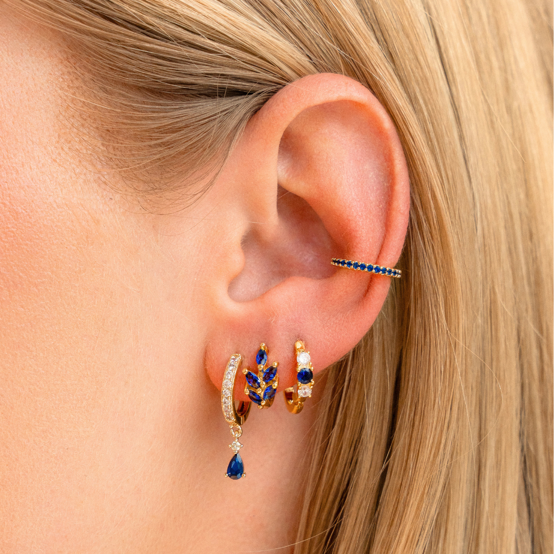 Boucles d'oreilles bleues Isidora