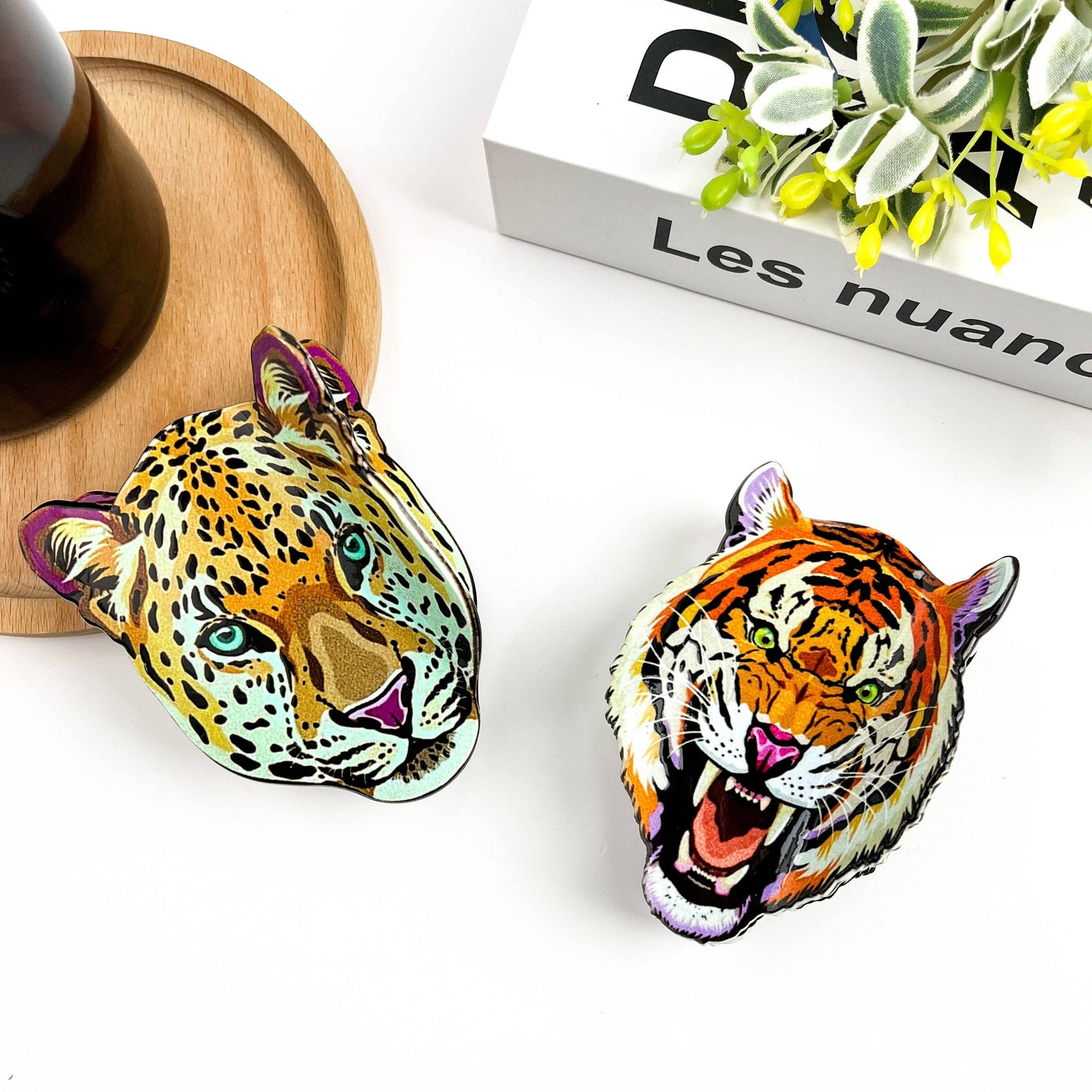 Pince à cheveux tête de Tigre