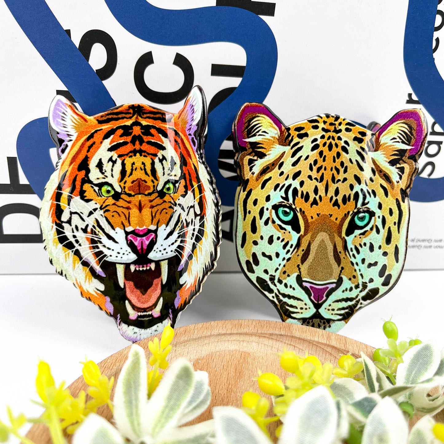 Pince à cheveux tête de Tigre