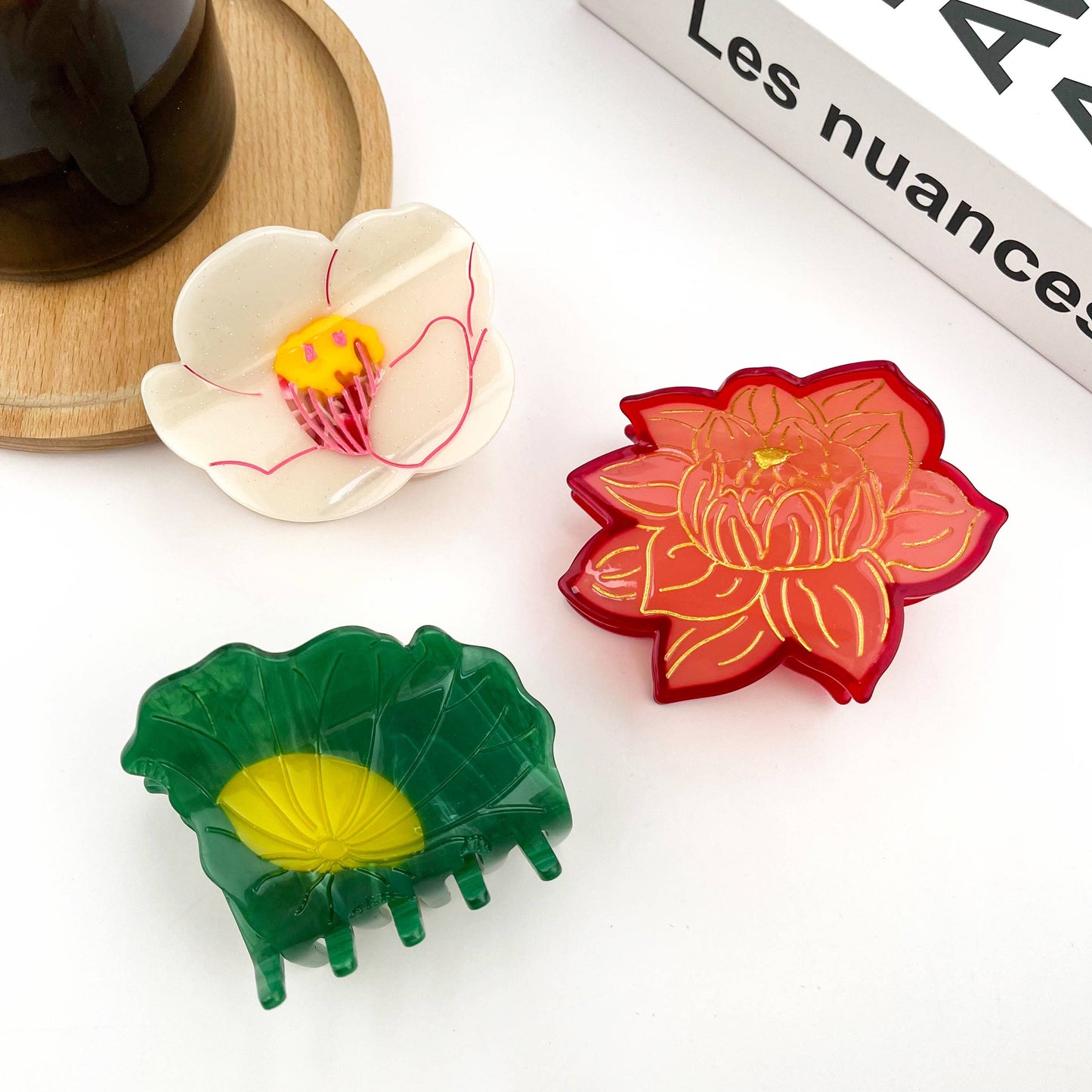 Pince à cheveux Fleur d'Iris