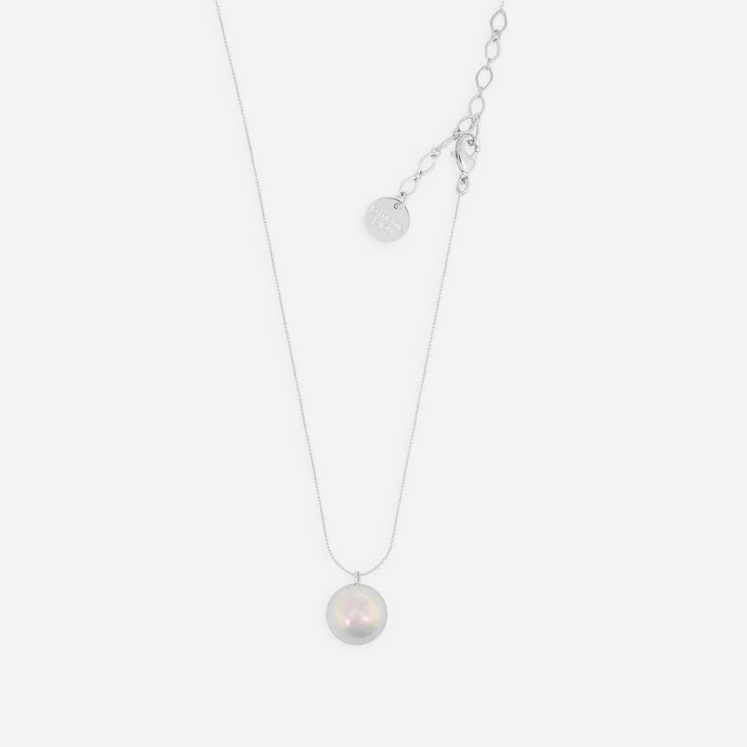 COLLIER DANS MA BULLE "SOLO" (3 TAILLES): PLAQUÉ OR / Perle 8mm (38-43cm)
