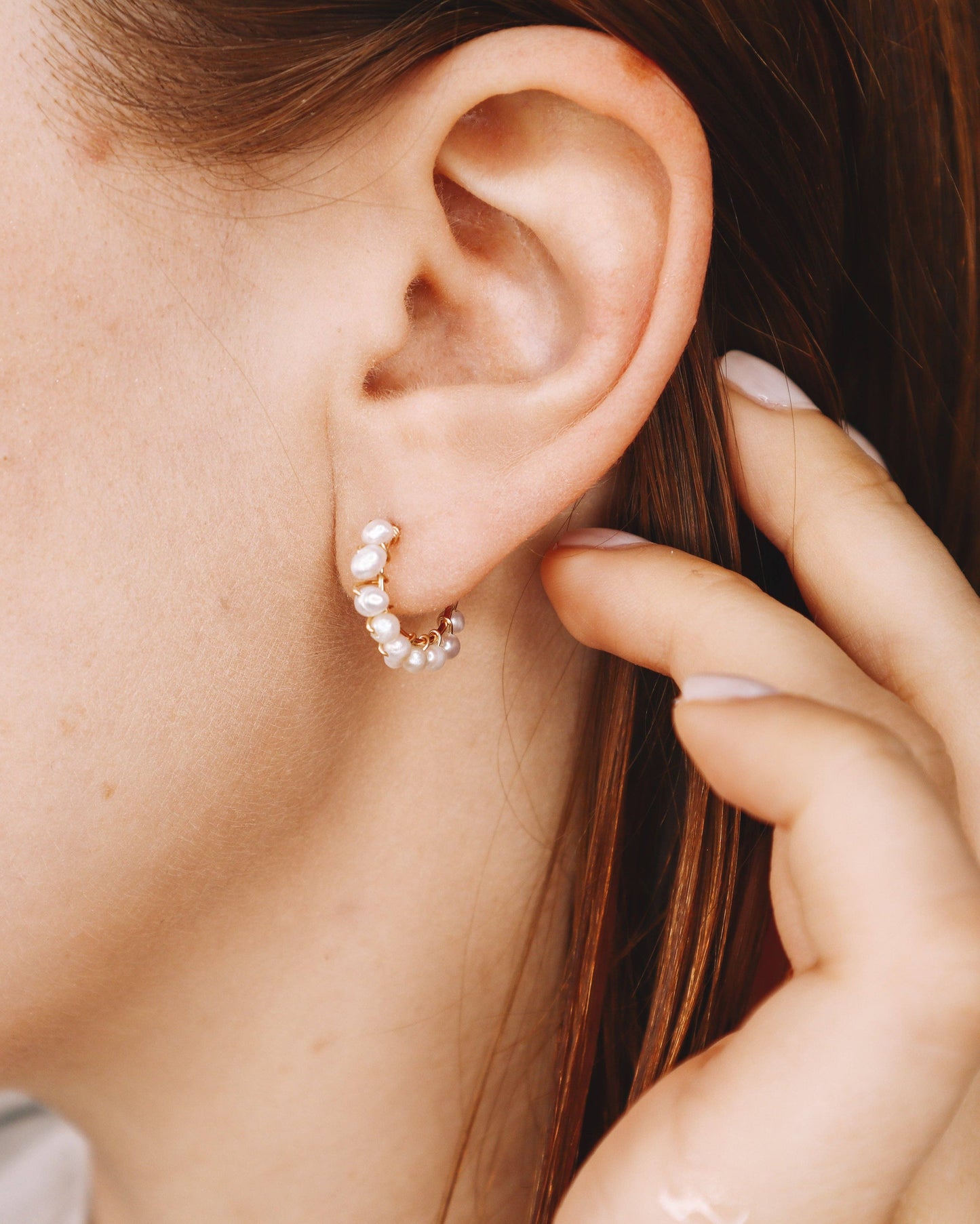 Beaume - blanc: Or / Perle de culture / Paire - DupontDupont