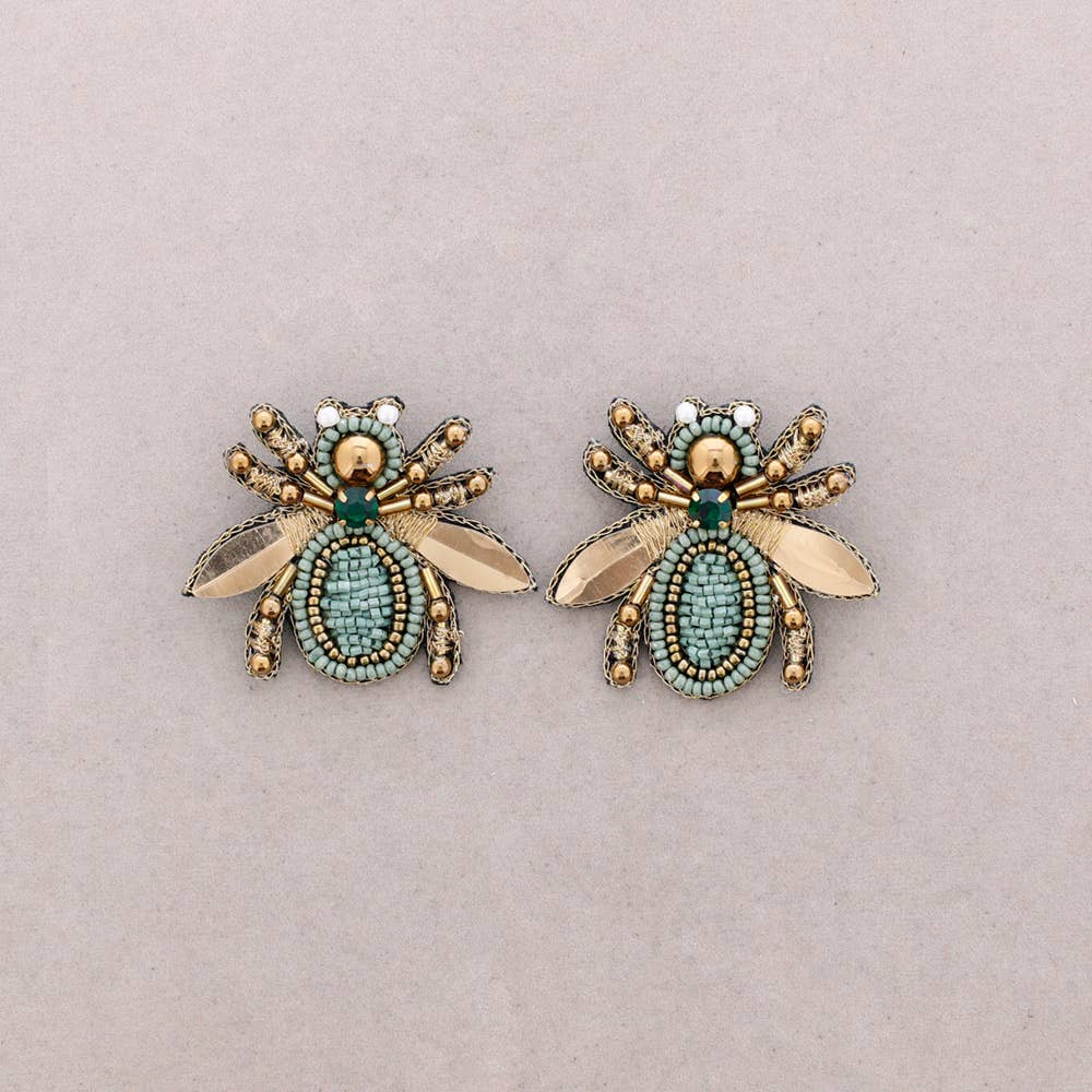 Boucles abeille Turquoise